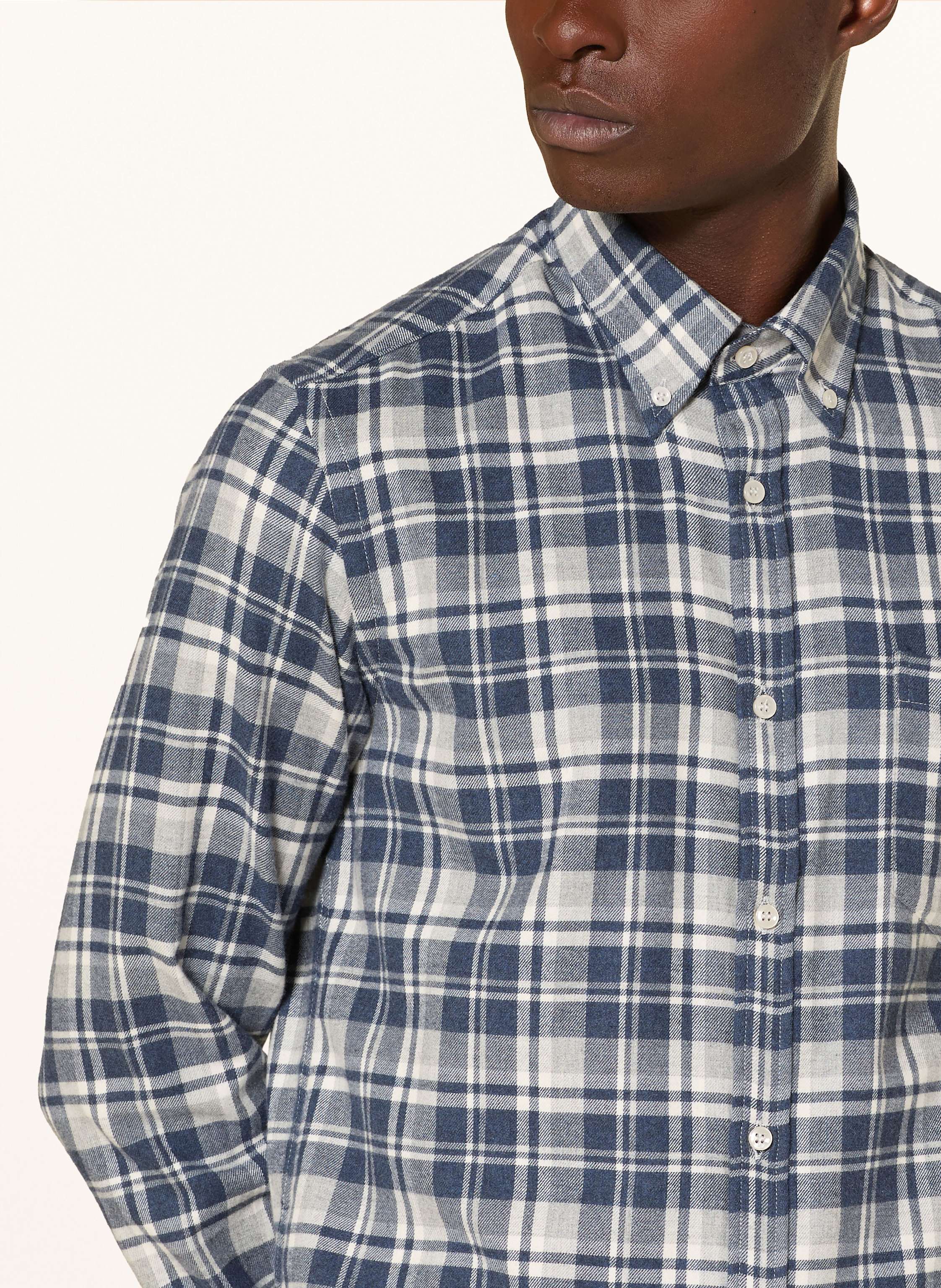 Thumbnail - Paul & Shark Flanellhemd Comfort Fit blau