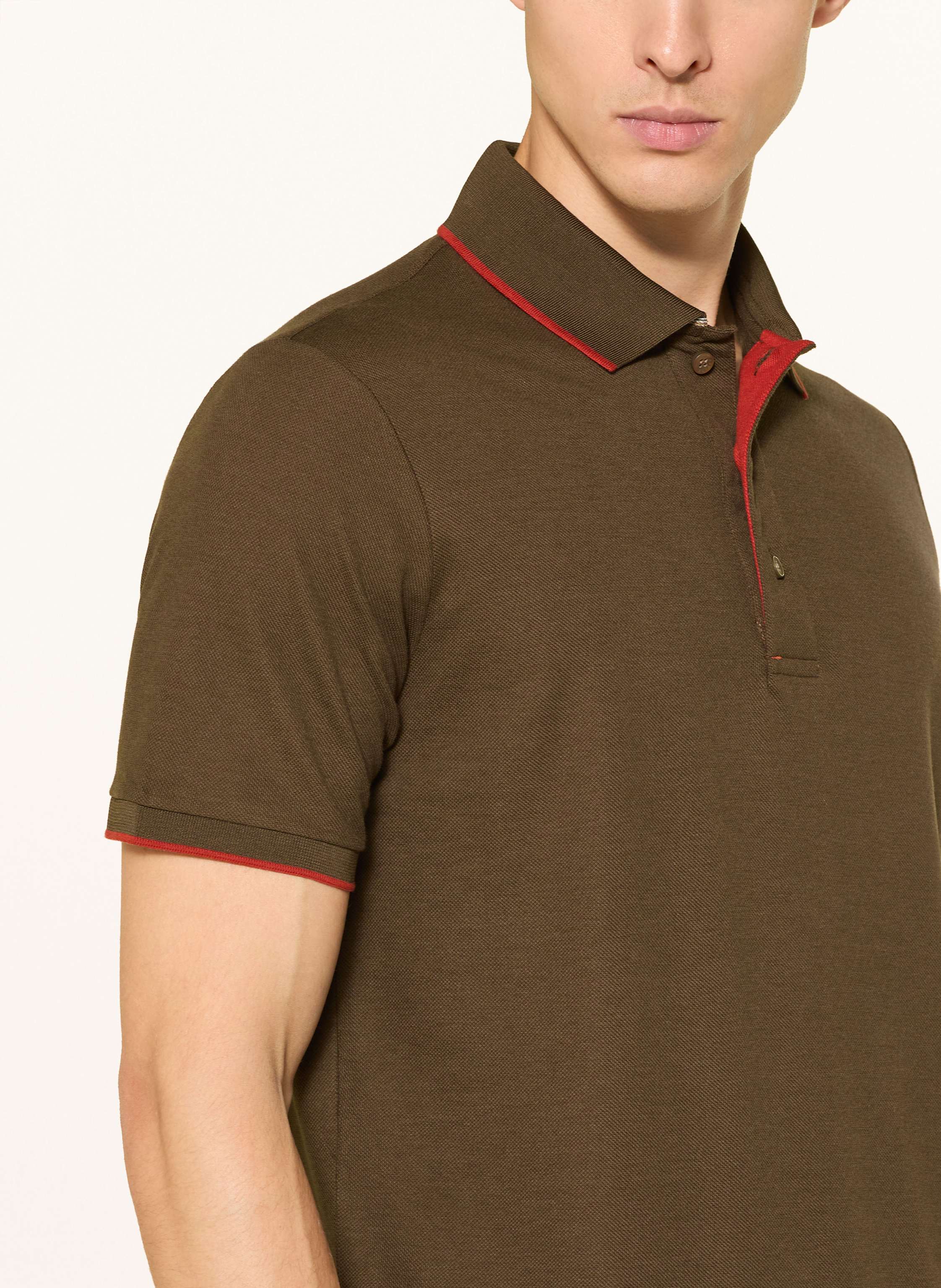 Thumbnail - Paul & Shark Piqué-Poloshirt braun