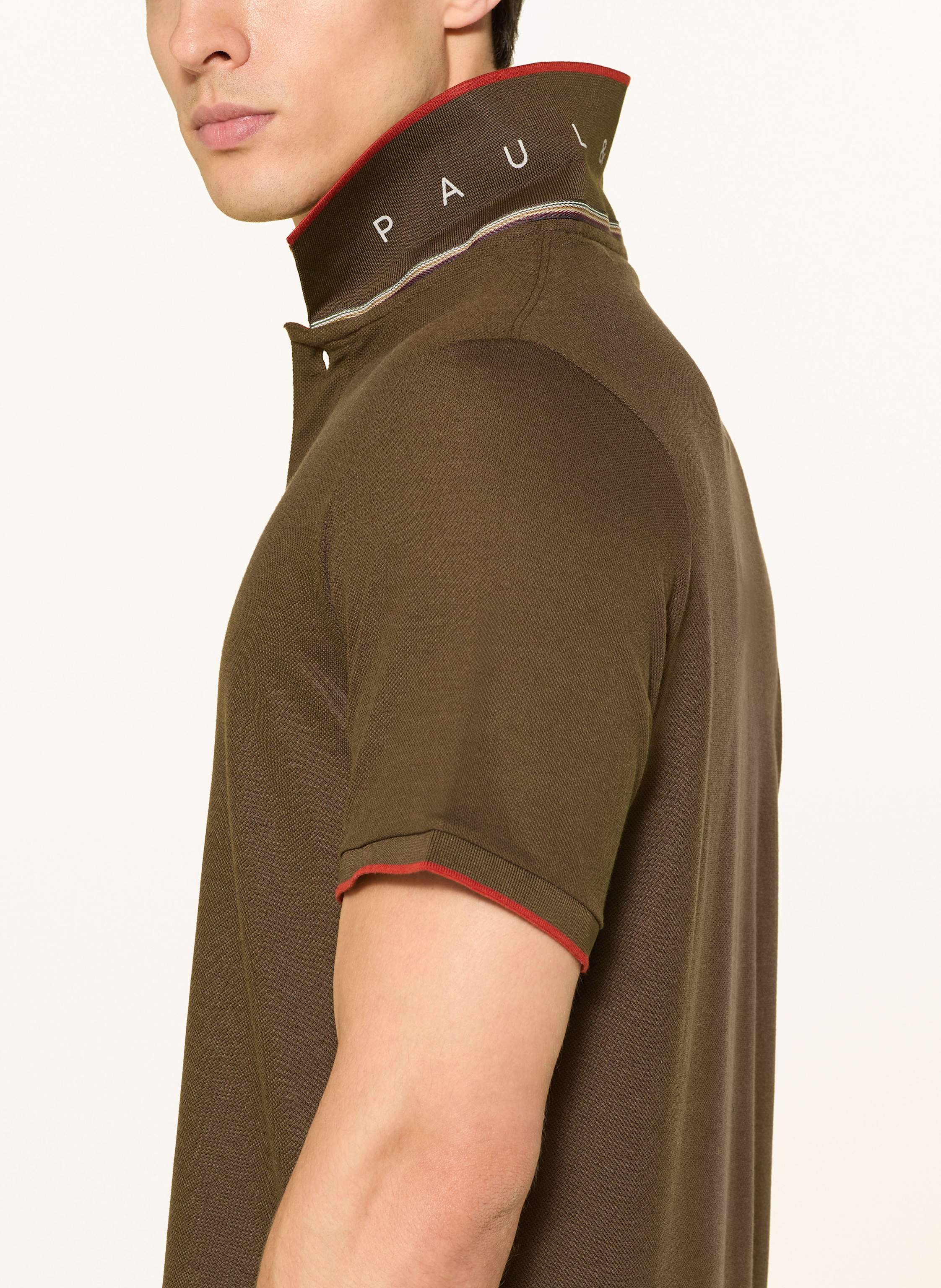 Thumbnail - Paul & Shark Piqué-Poloshirt braun