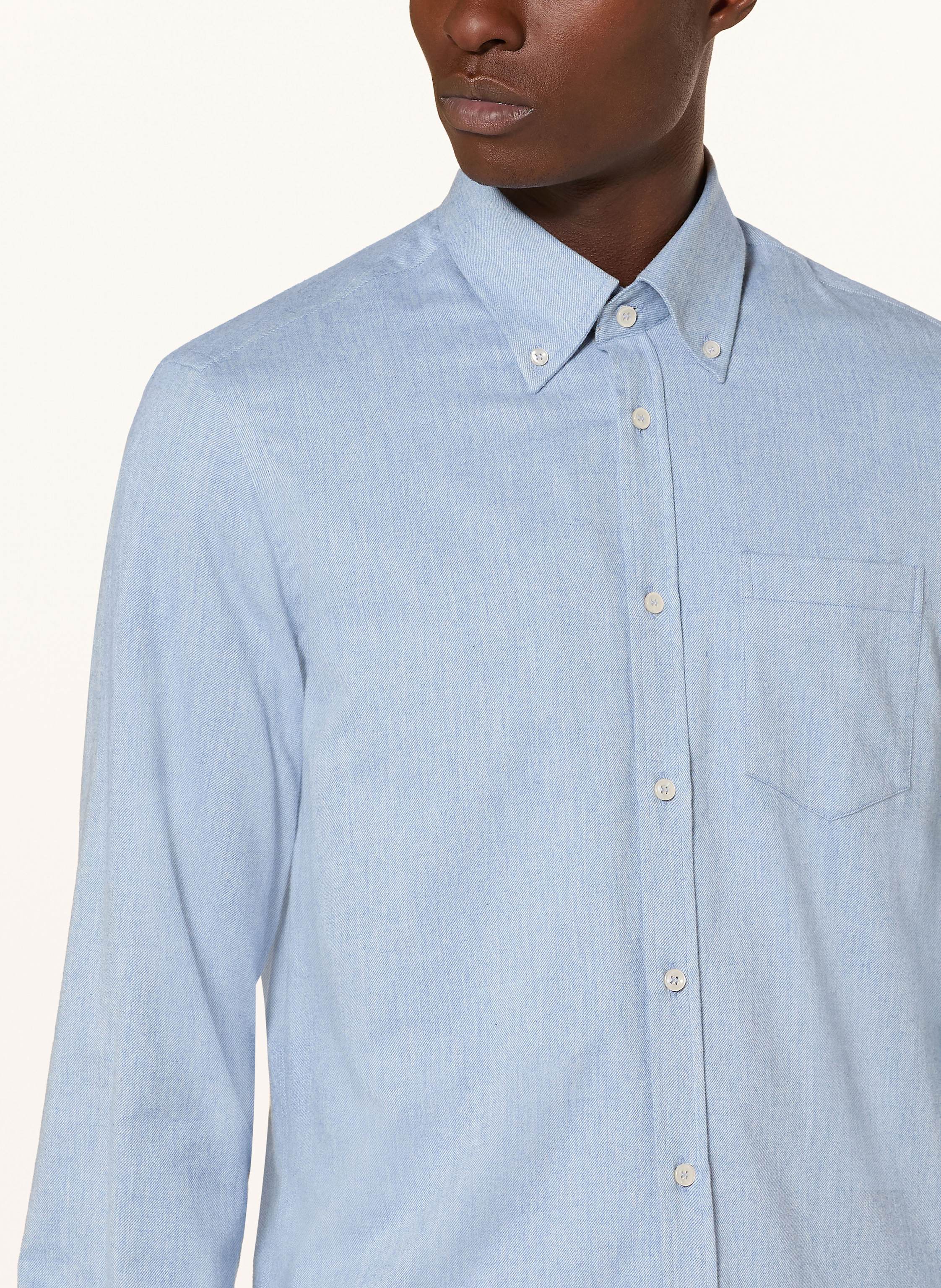 Thumbnail - Paul & Shark Flanellhemd Regular Fit blau