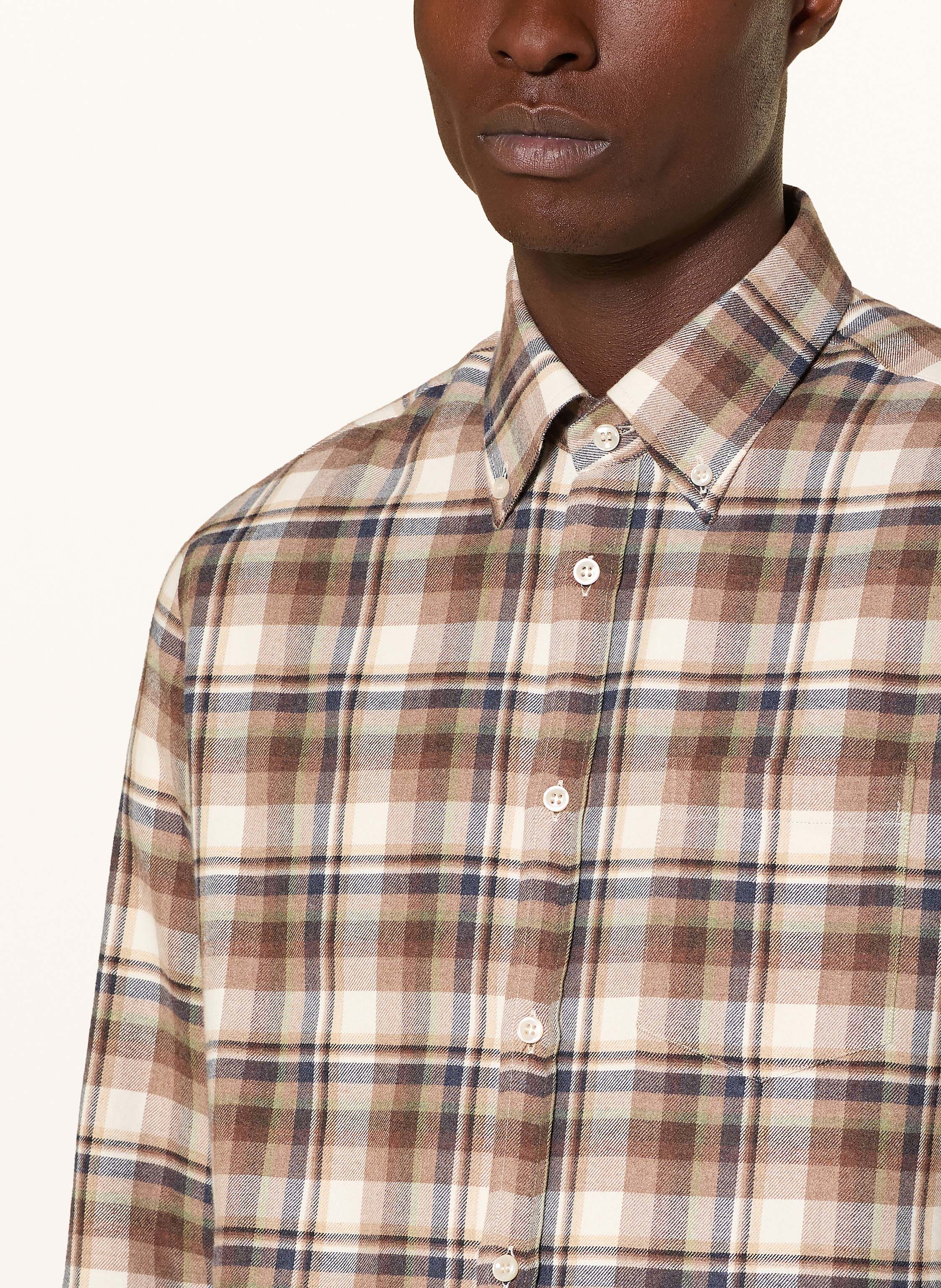 Thumbnail - Paul & Shark Flanellhemd Comfort Fit beige