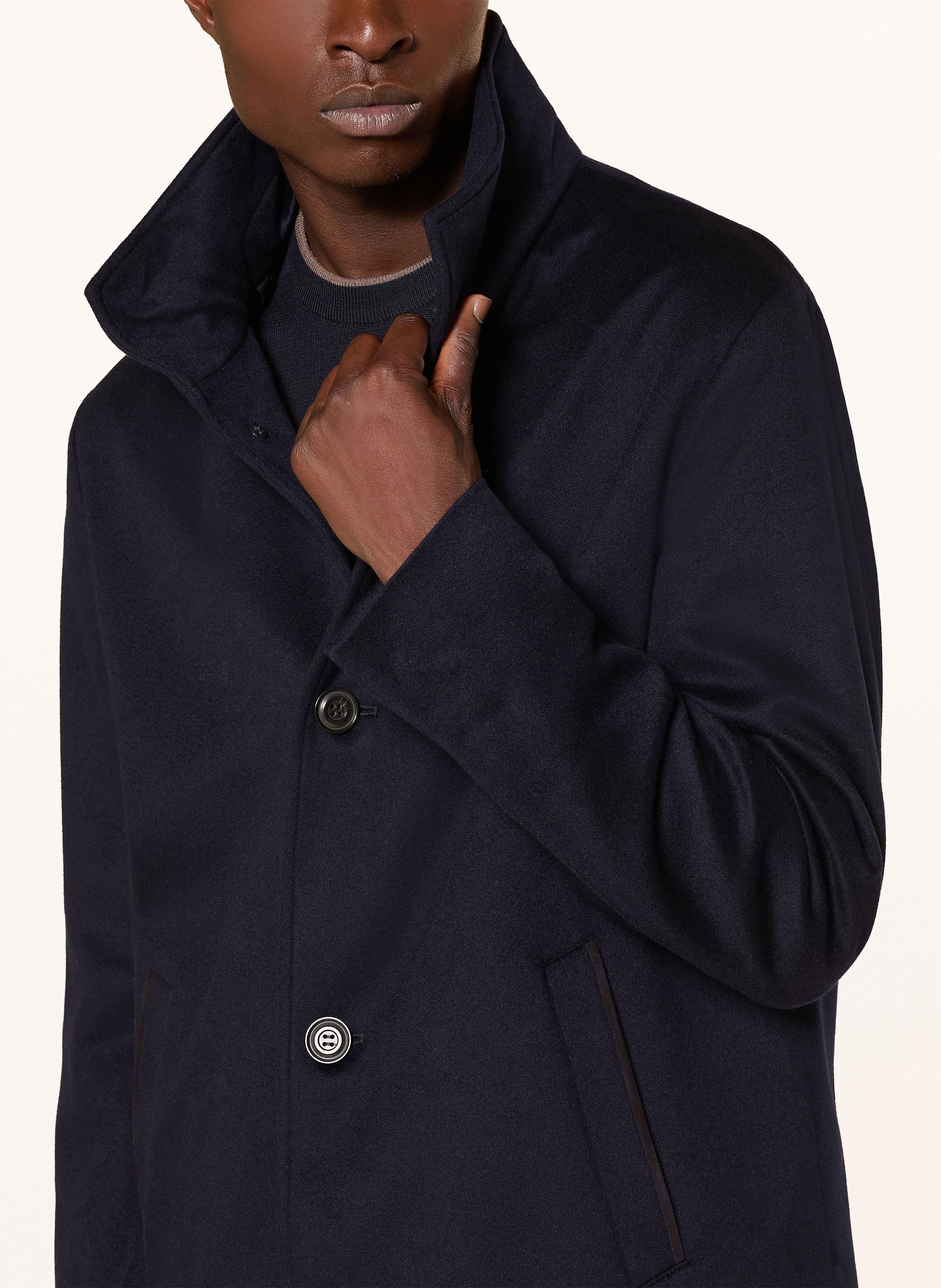 Thumbnail - Paul & Shark Cashmere-Mantel Mit Herausnehmbarer Blende blau