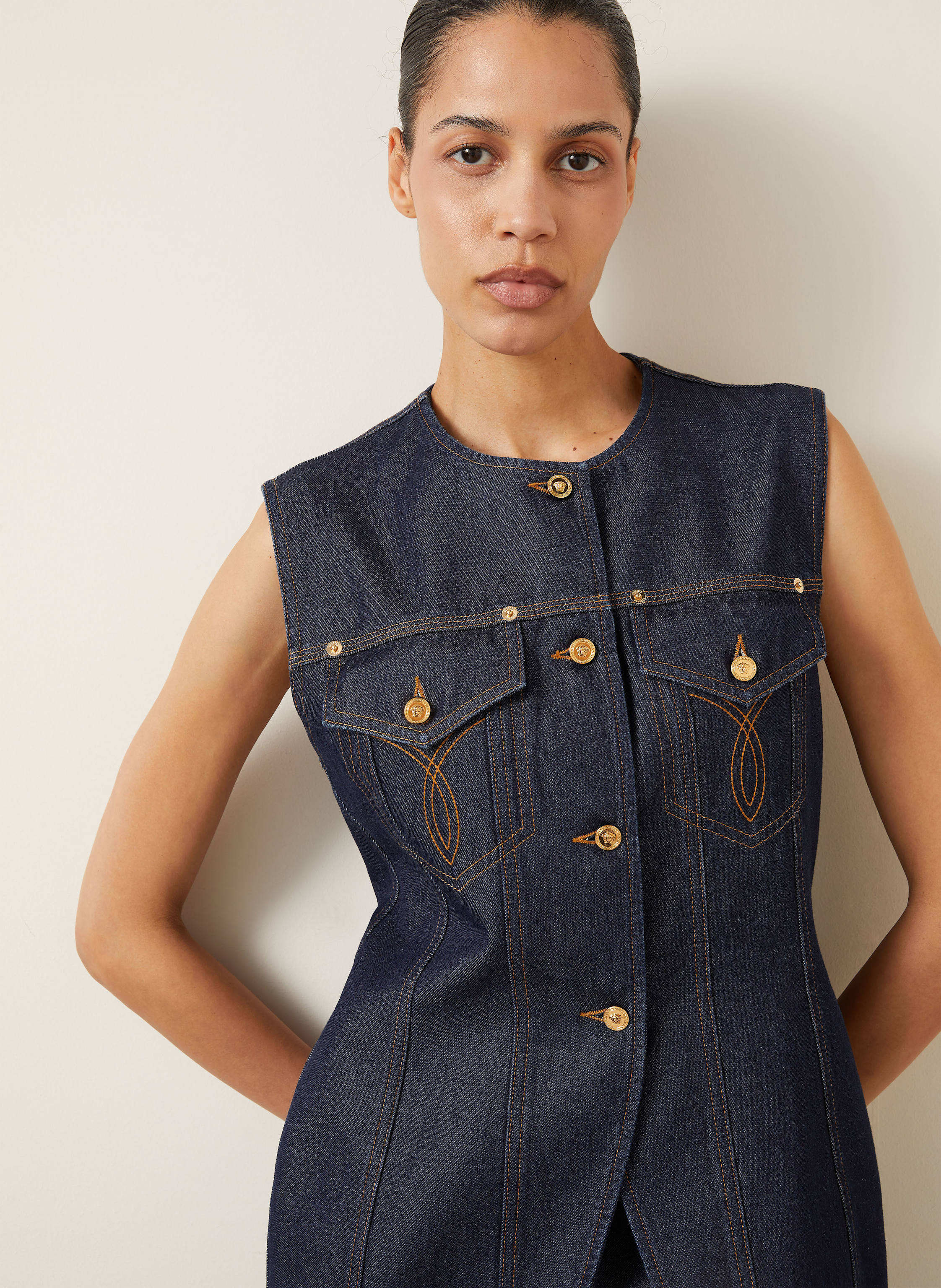 Thumbnail - Versace Jeansweste blau