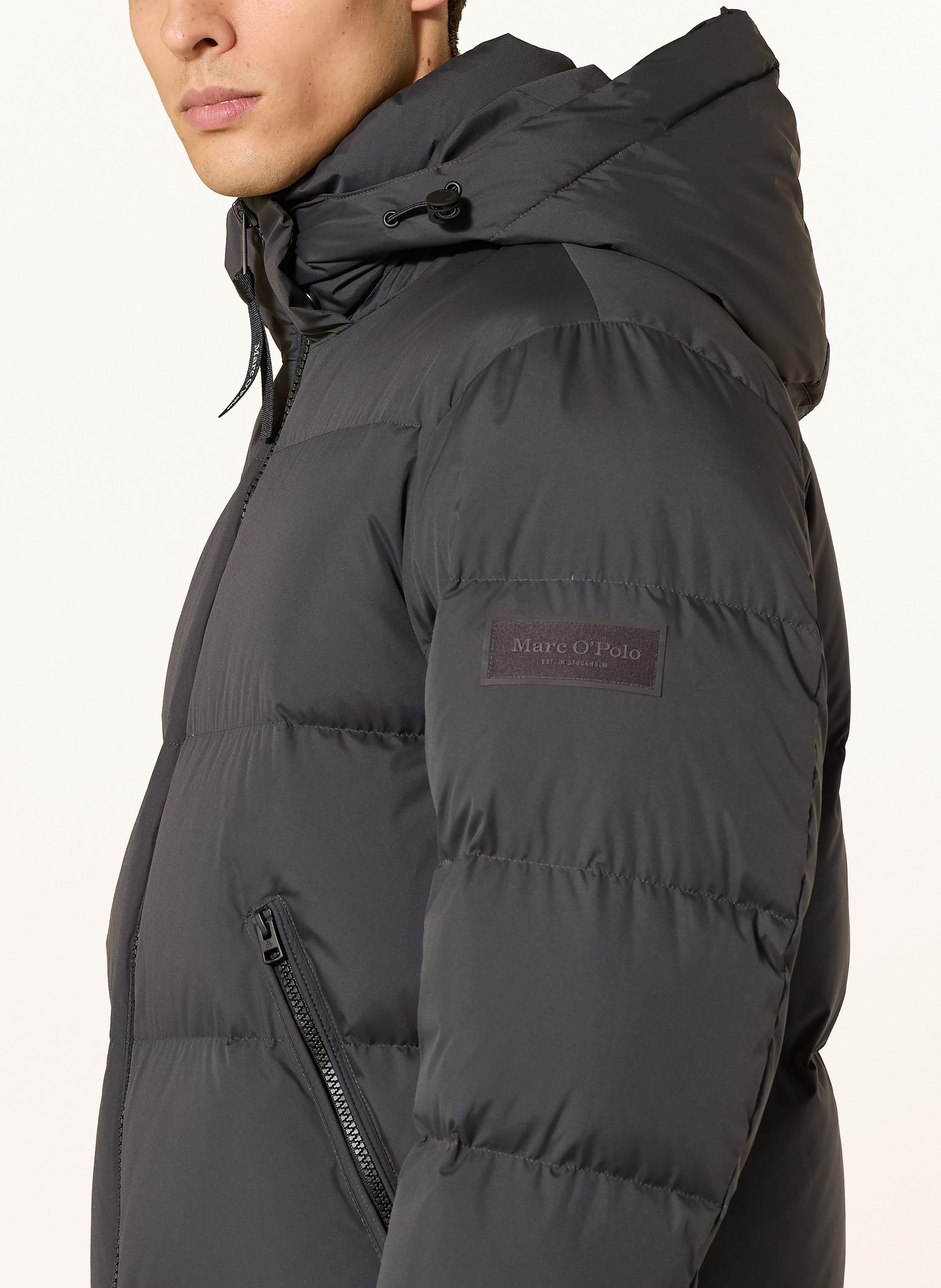 Thumbnail - Marc O'polo Daunenjacke Mit Abnehmbarer Kapuze grau