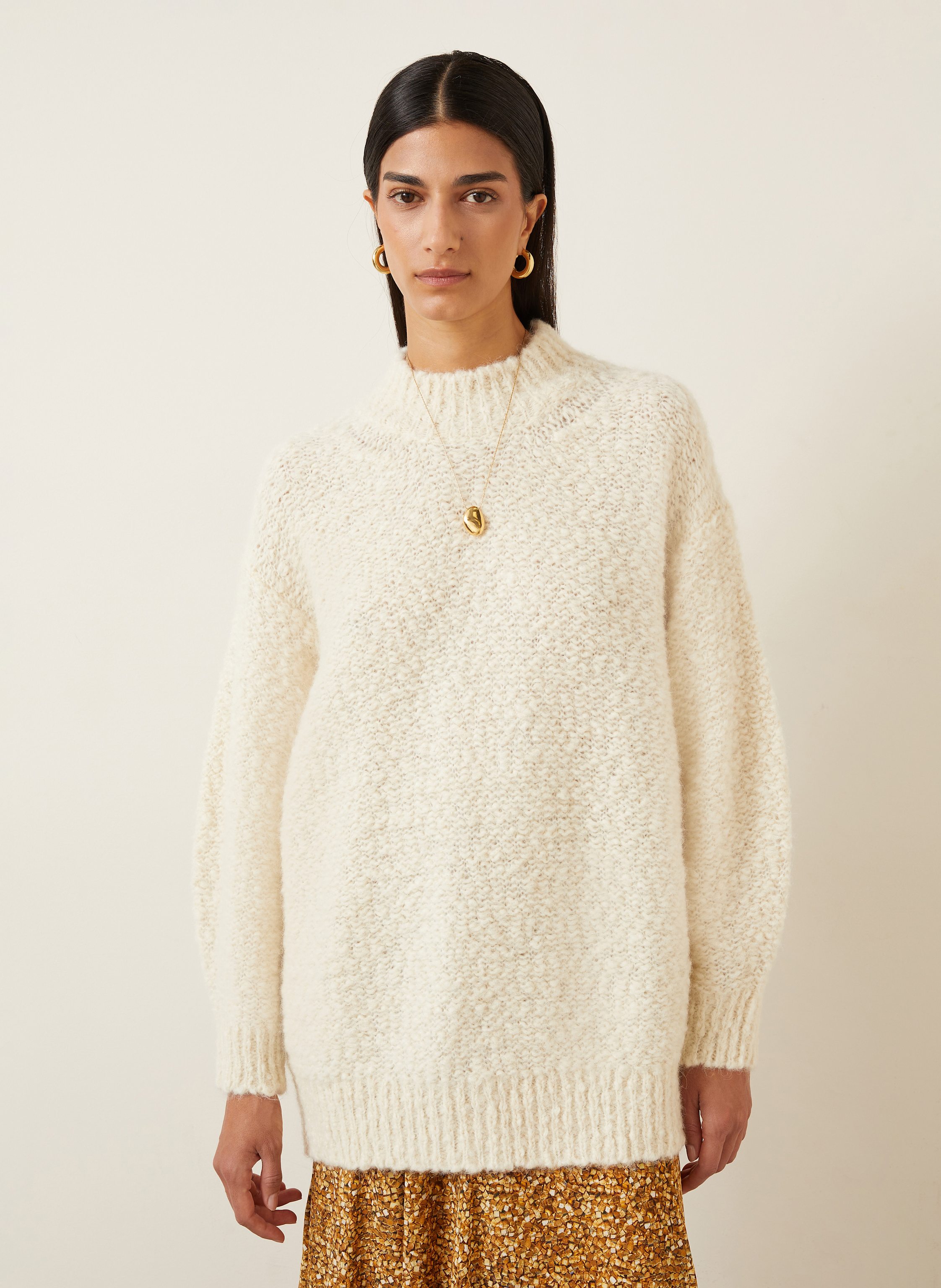 Thumbnail - Isabel Marant Alpaka-Pullover Idol weiss