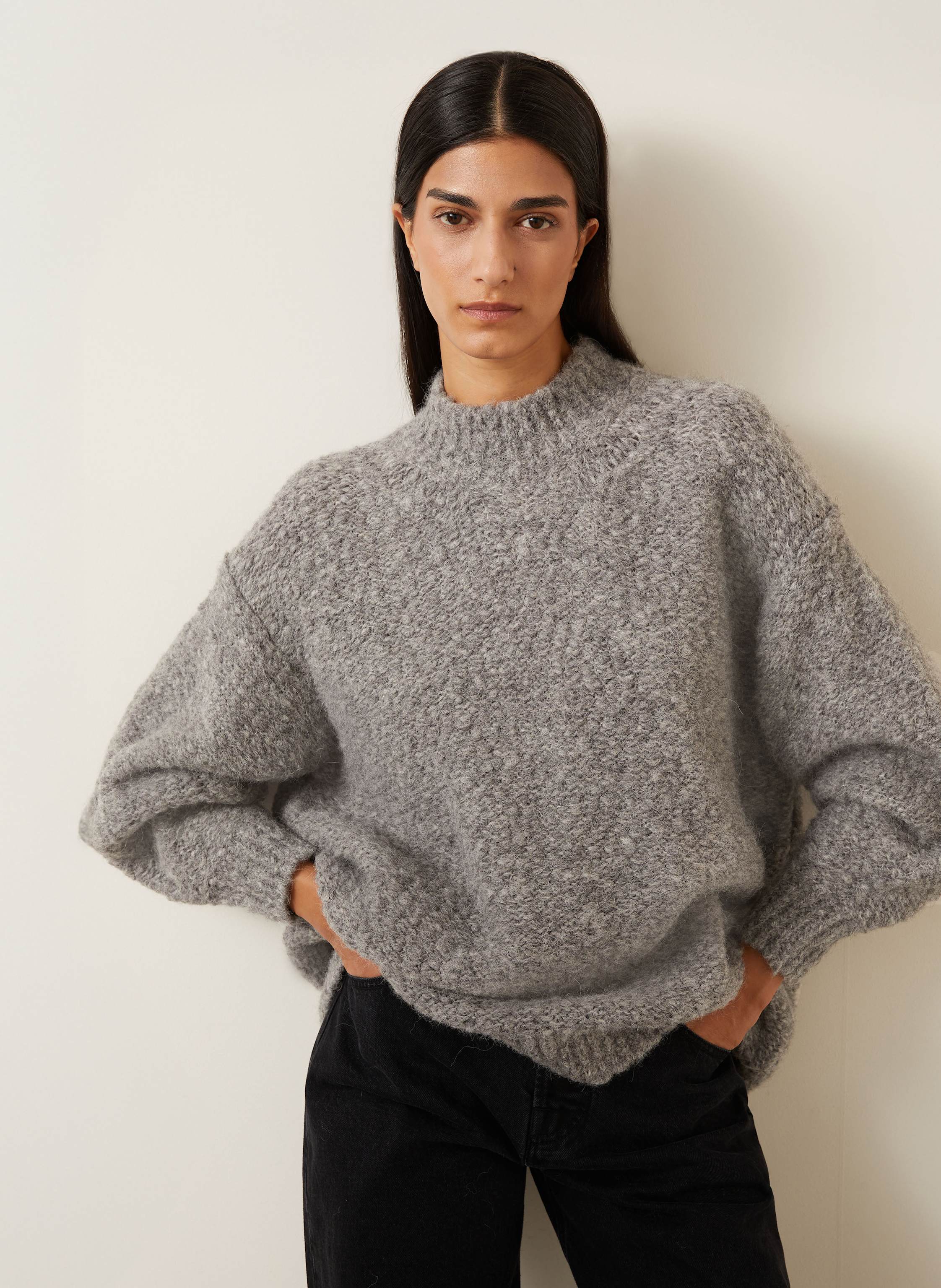 Thumbnail - Isabel Marant Alpaka-Pullover Idol grau