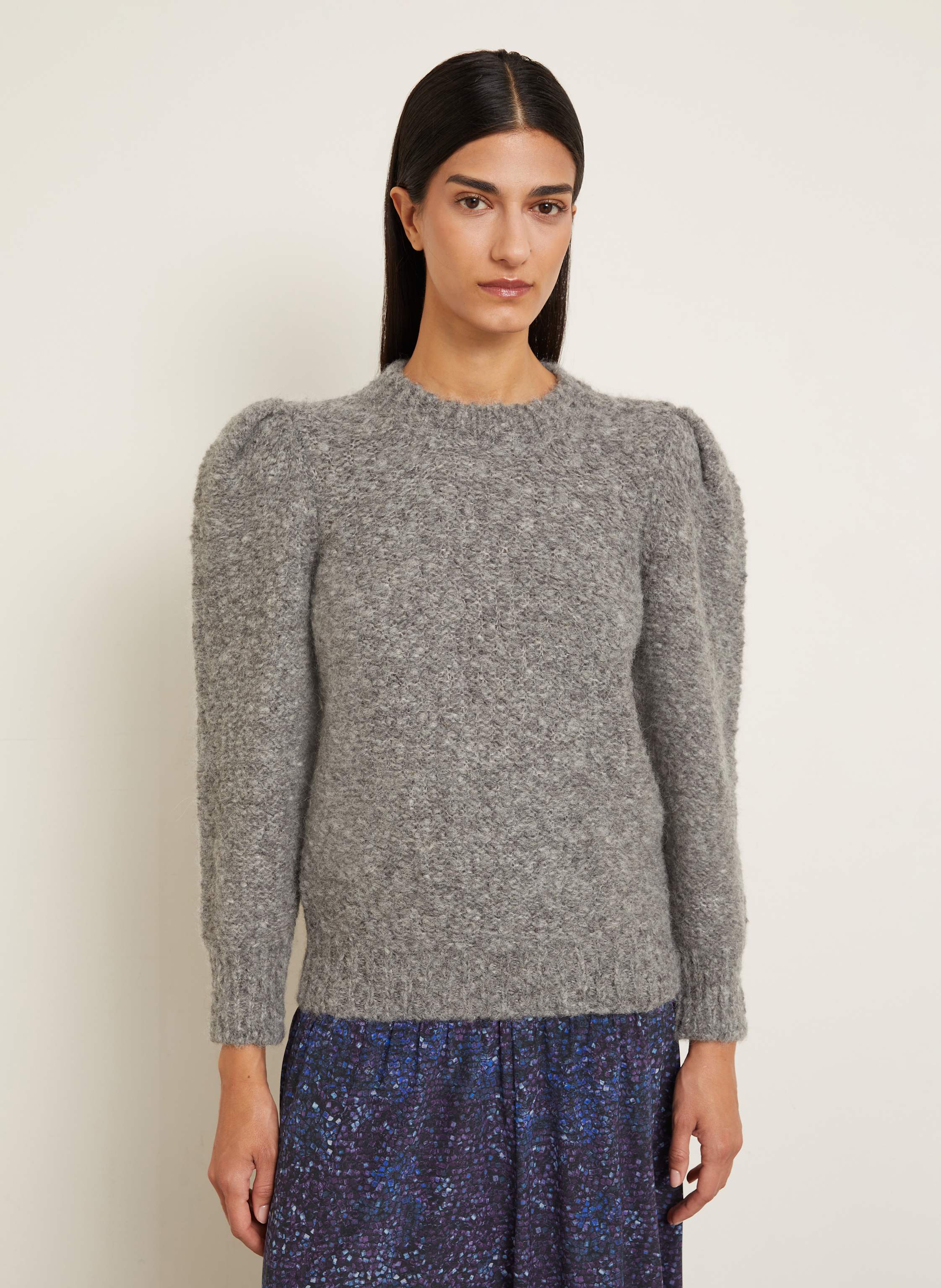 Thumbnail - Isabel Marant Alpaka-Pullover Emma grau