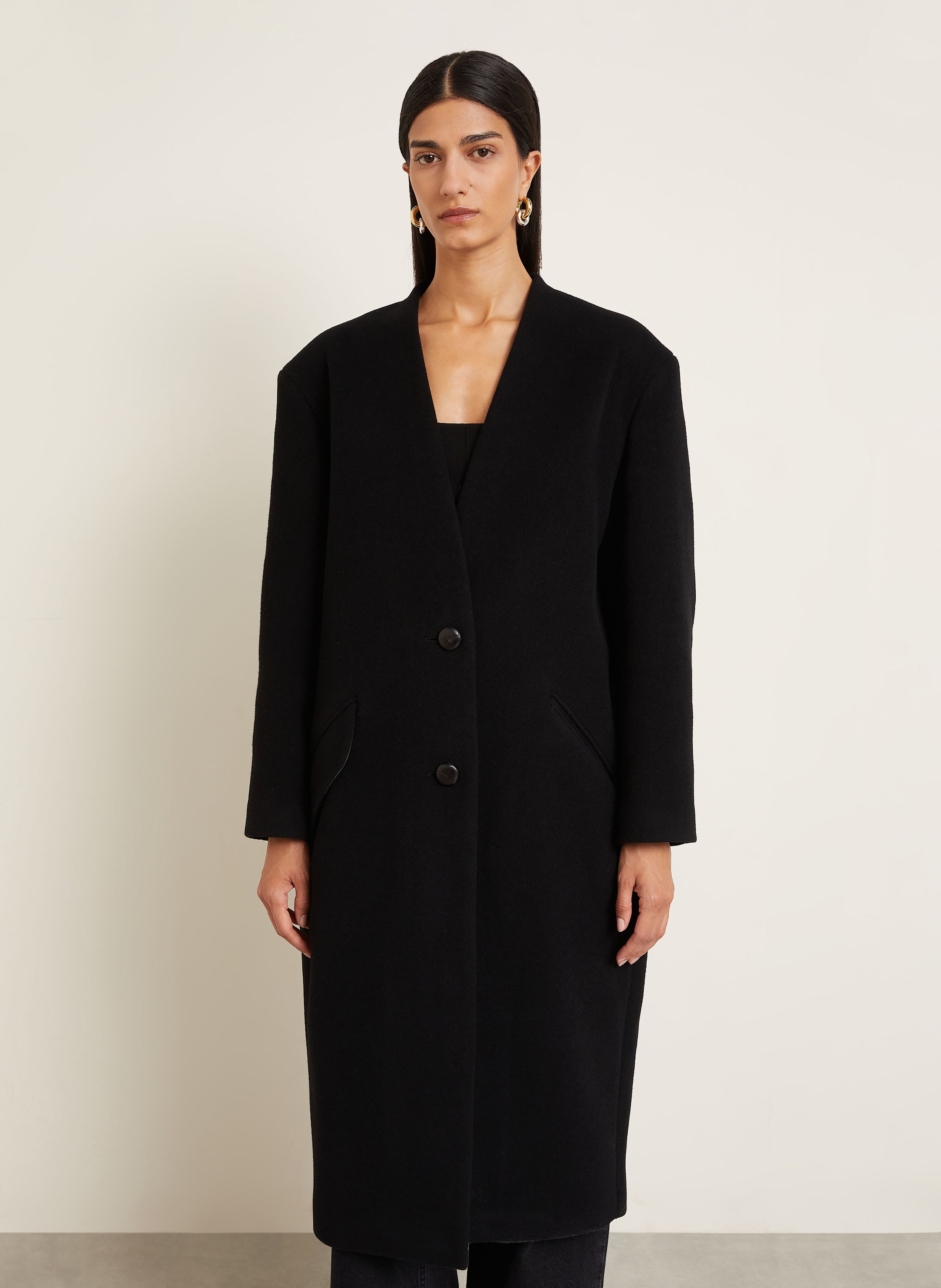 Thumbnail - Isabel Marant Wollmantel Florane schwarz