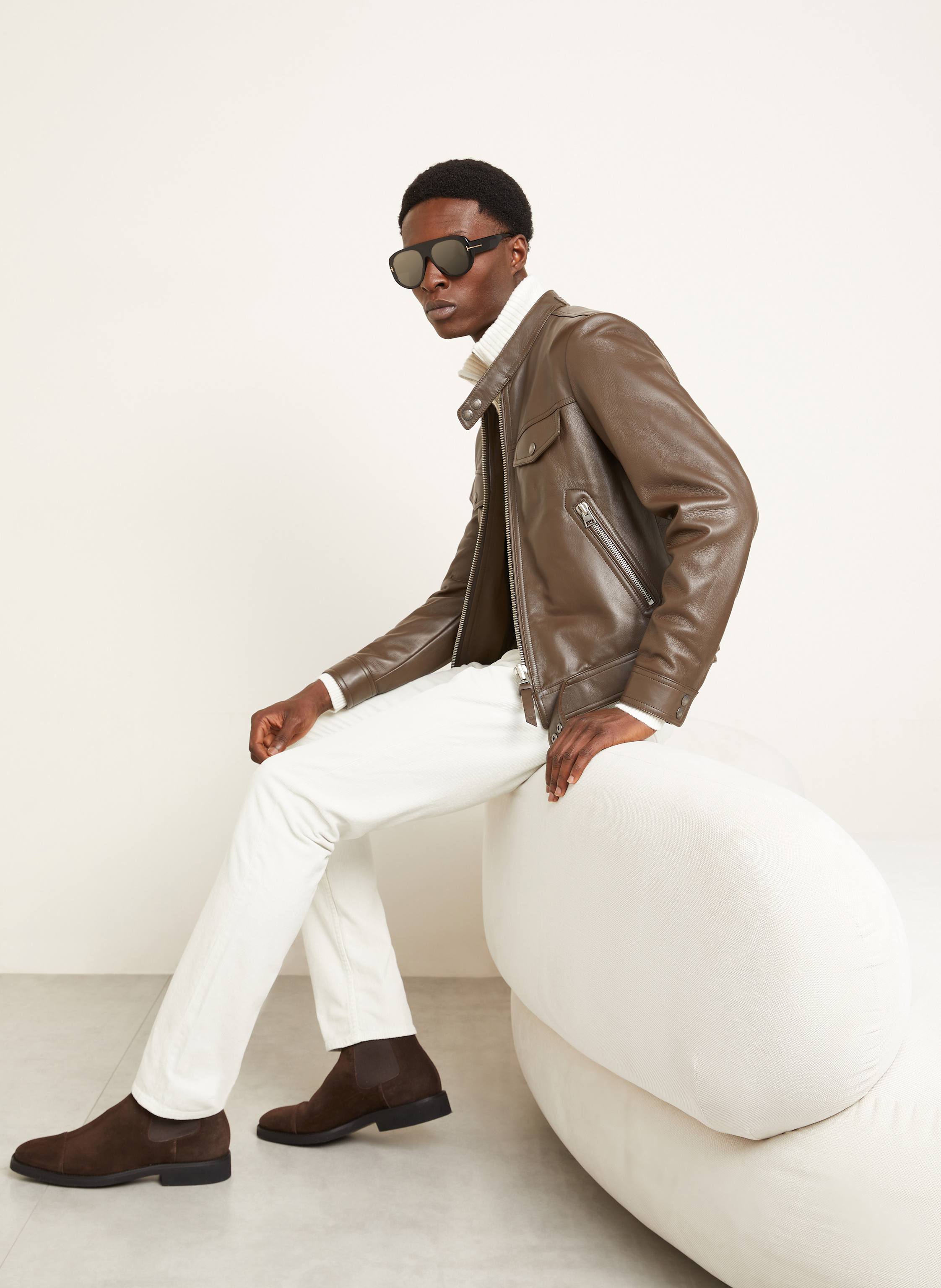 Thumbnail - Tom Ford Cordhose Extra Slim Fit beige