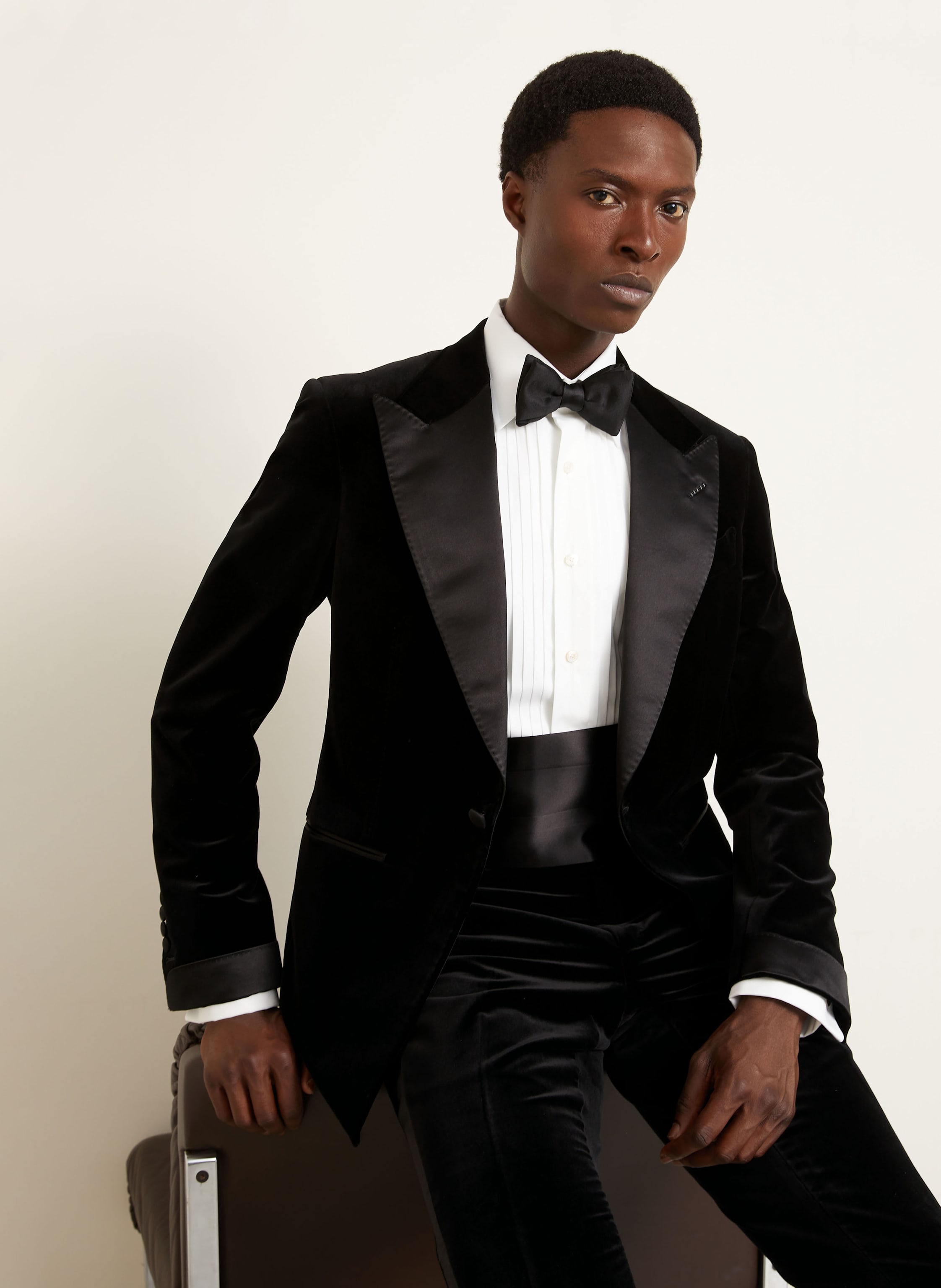 Thumbnail - Tom Ford Smoking Shelton Extra Slim Fit schwarz