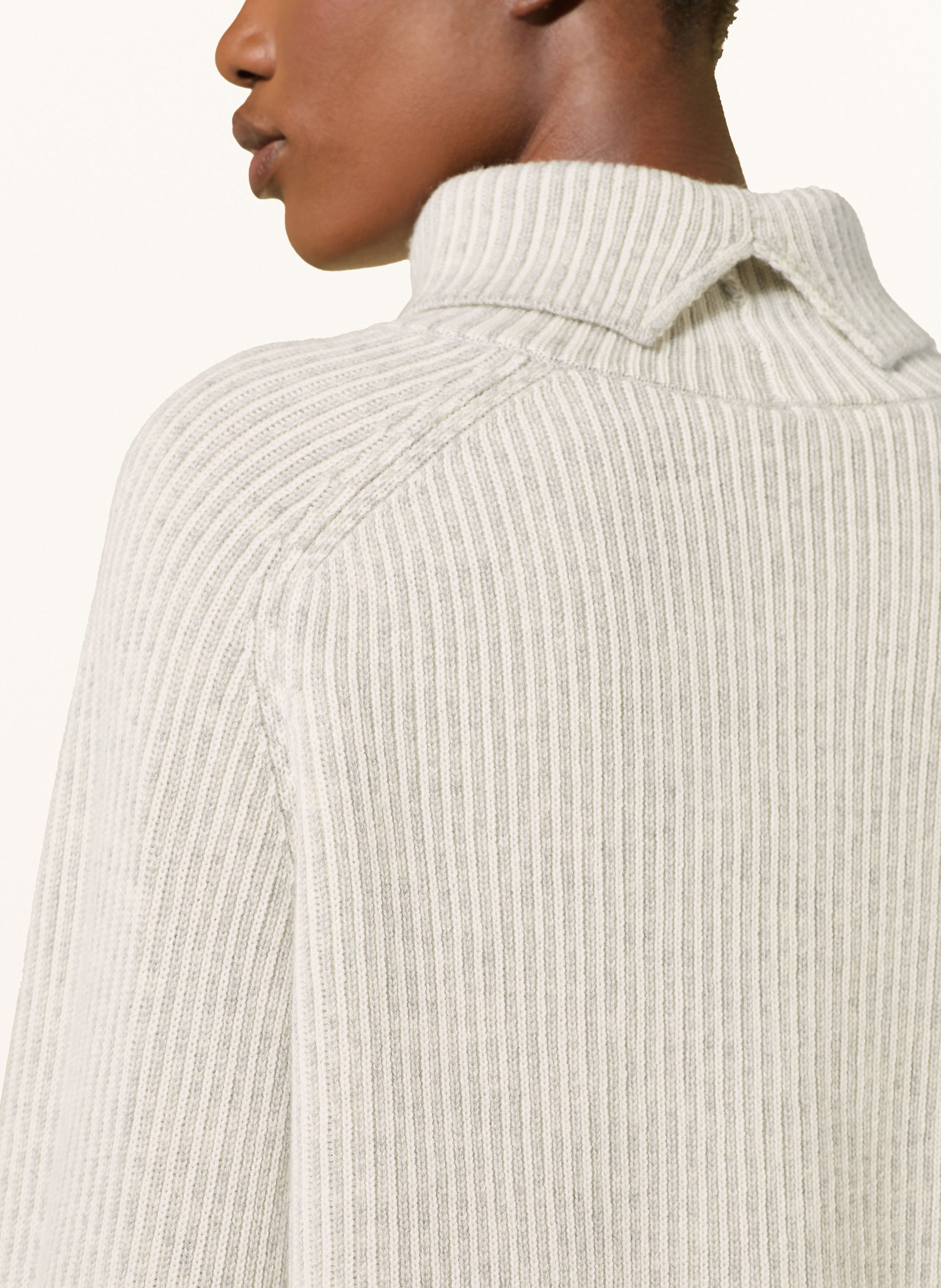 Thumbnail - Mrs & Hugs Rollkragenpullover Mit Cashmere grau