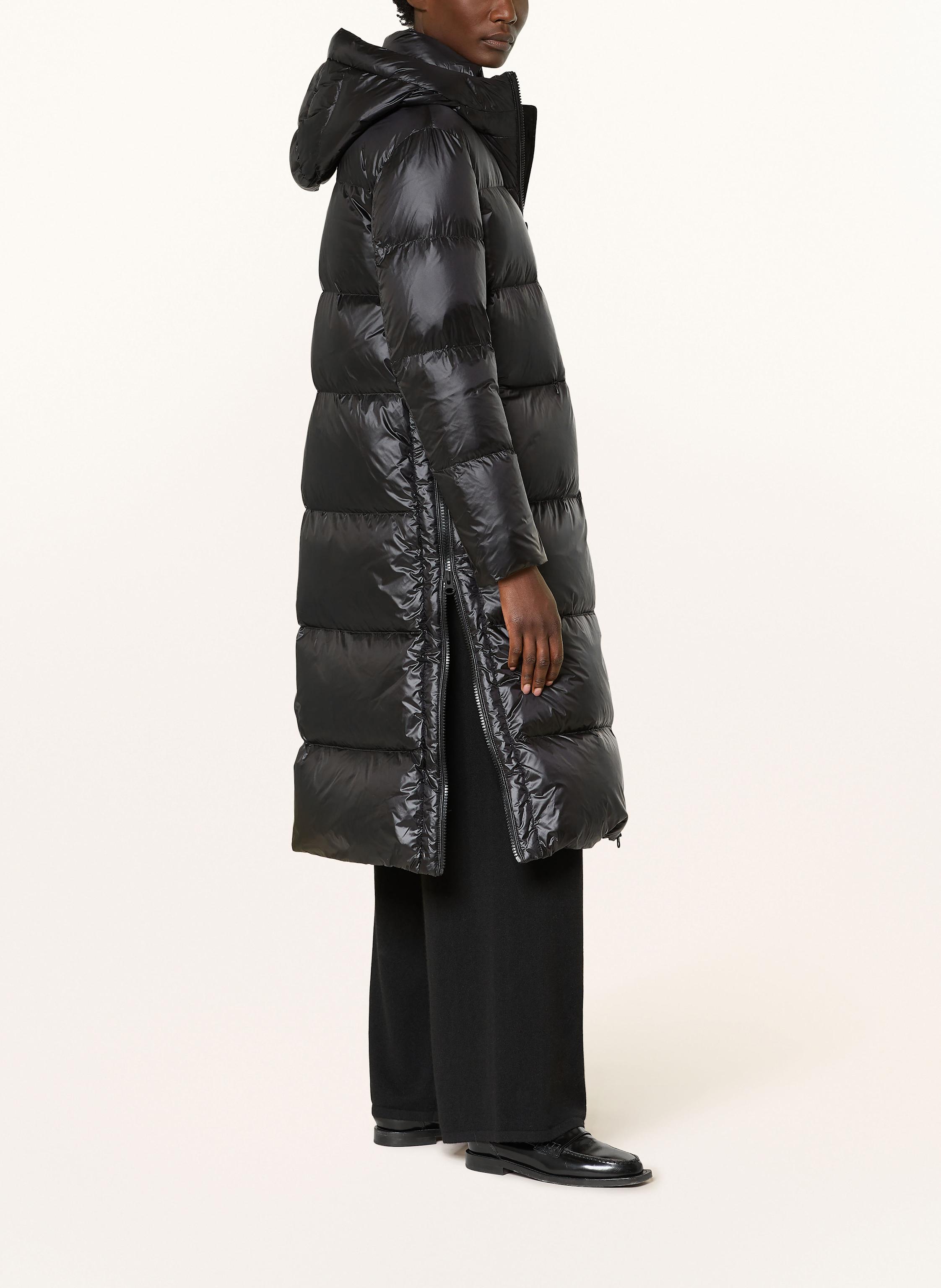 Thumbnail - Blauer Daunenmantel Celia schwarz