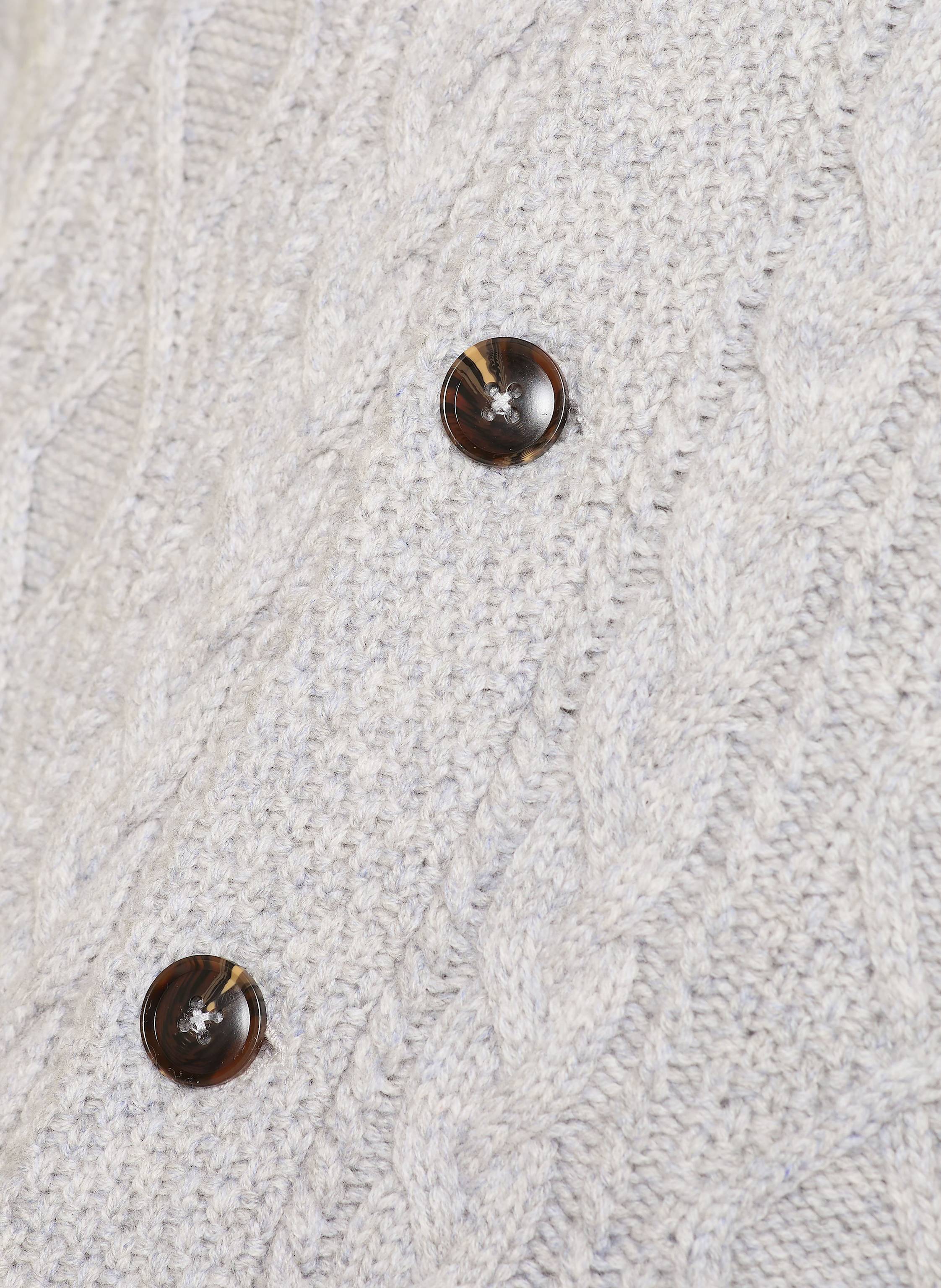 Thumbnail - Strokesman's Strickjacke Aus Merinowolle grau