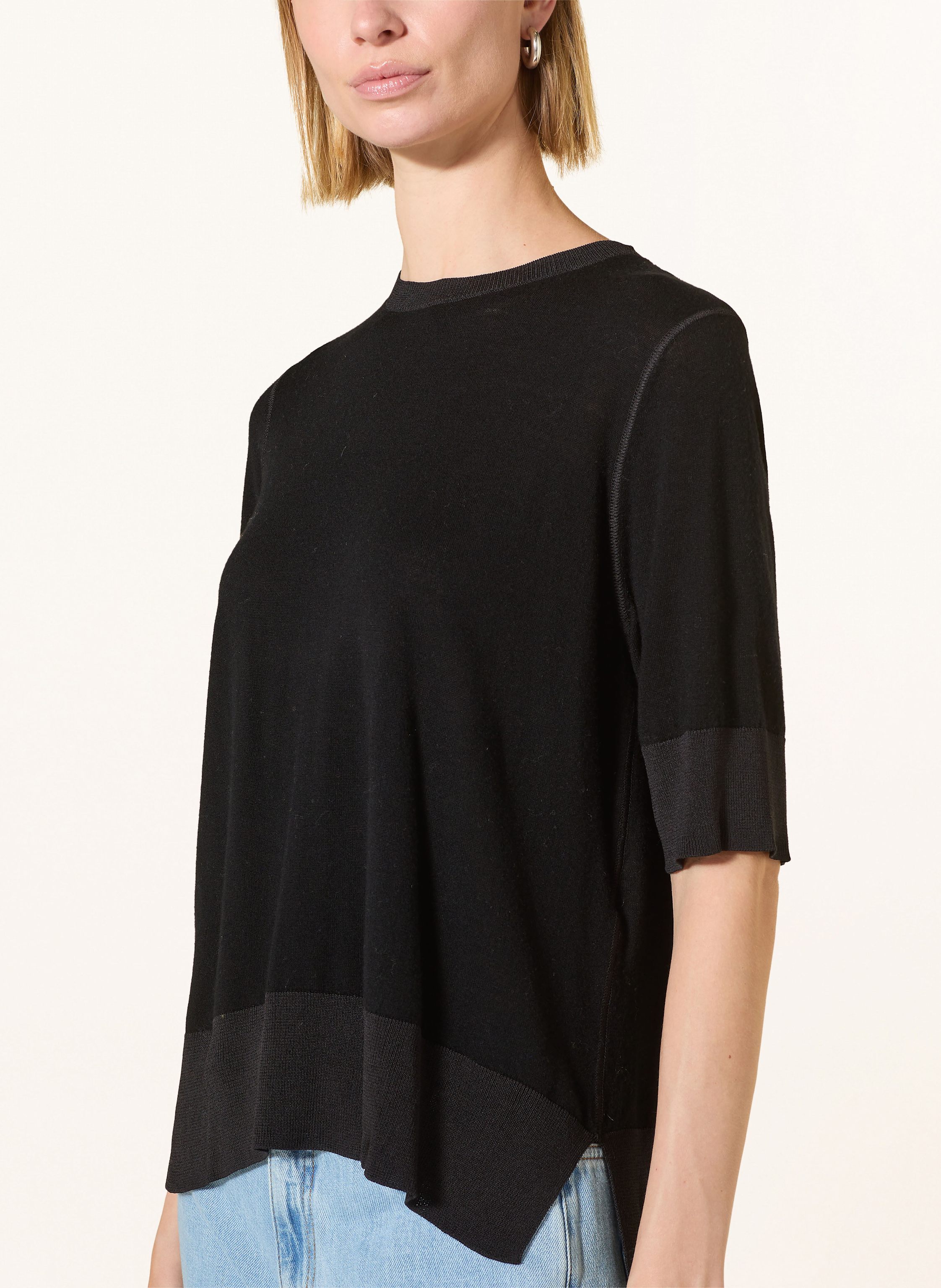 Thumbnail - Elena Miro Strickshirt schwarz
