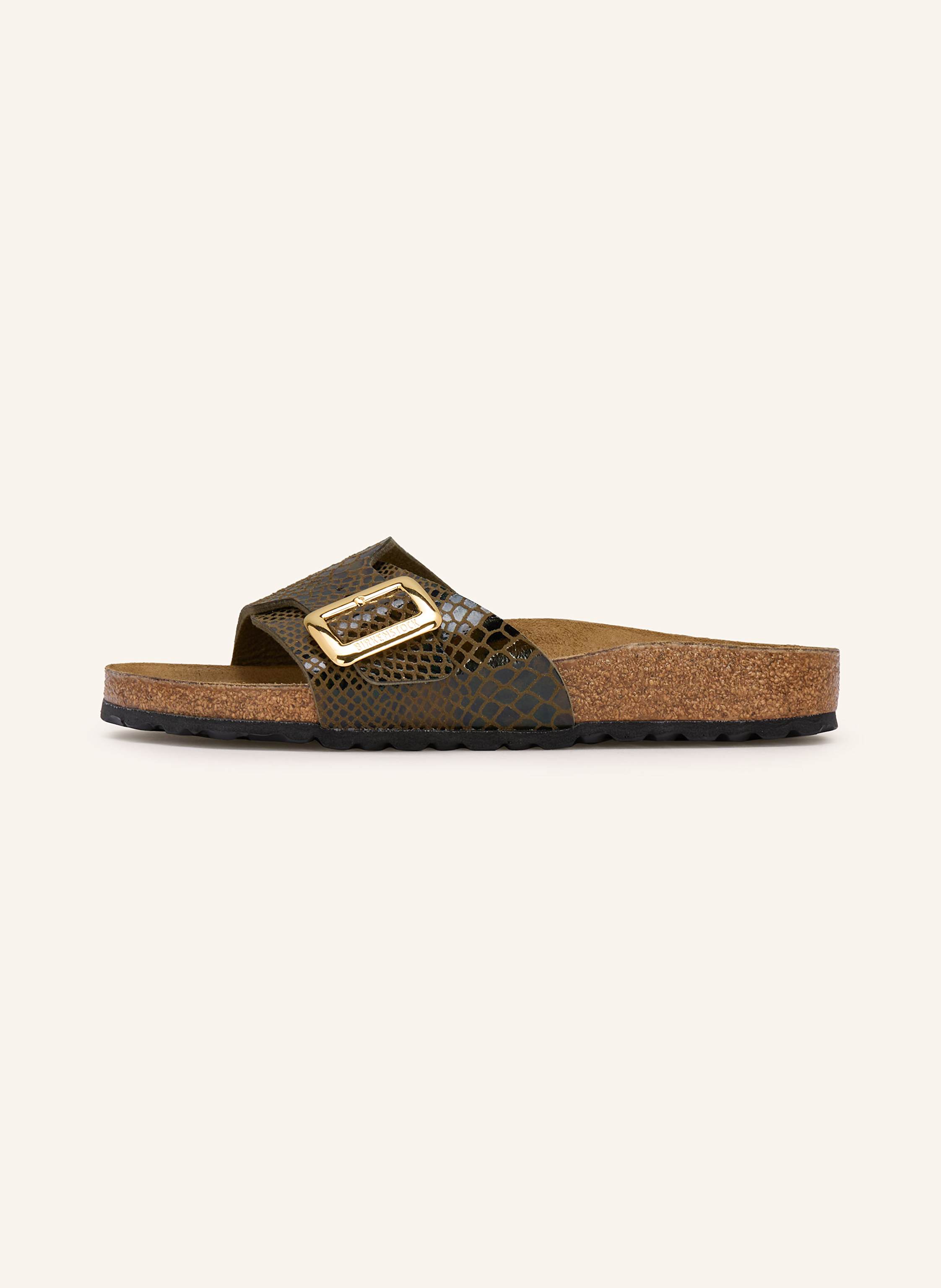Thumbnail - Birkenstock Pantoletten Catalina Cushion Buckle gruen