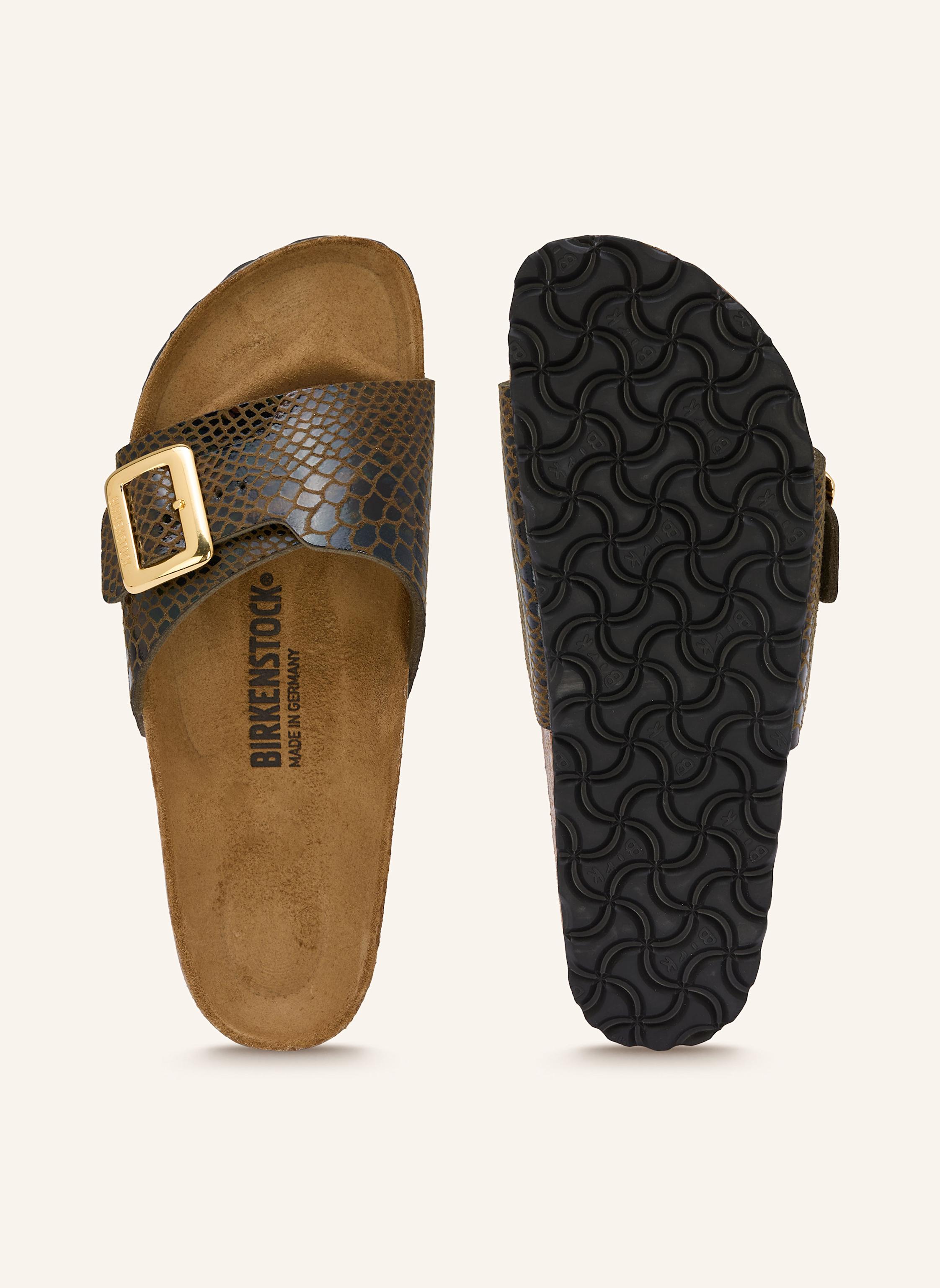 Thumbnail - Birkenstock Pantoletten Catalina Cushion Buckle gruen