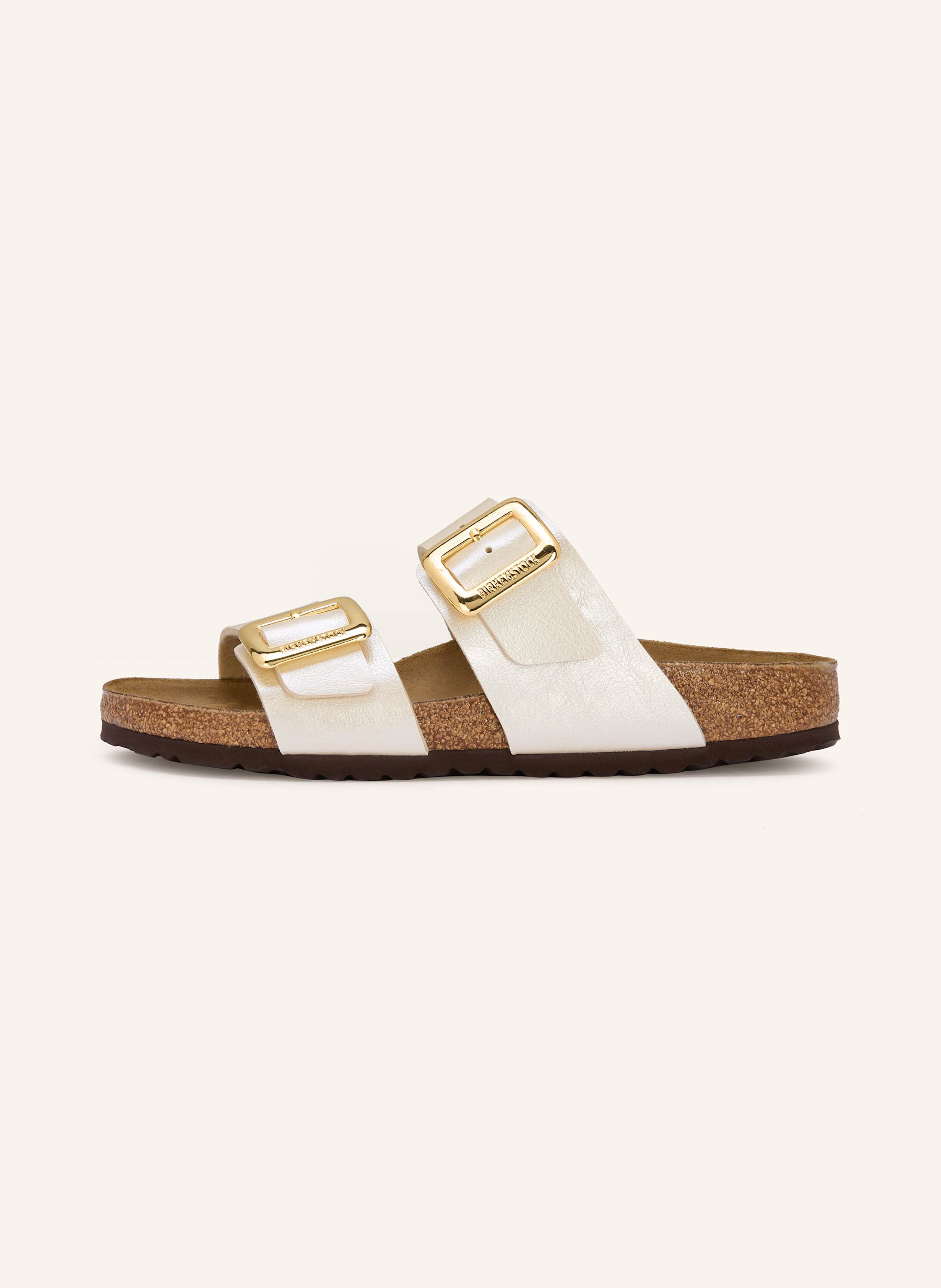 Thumbnail - Birkenstock Pantoletten Sydney Cushion Buckle weiss
