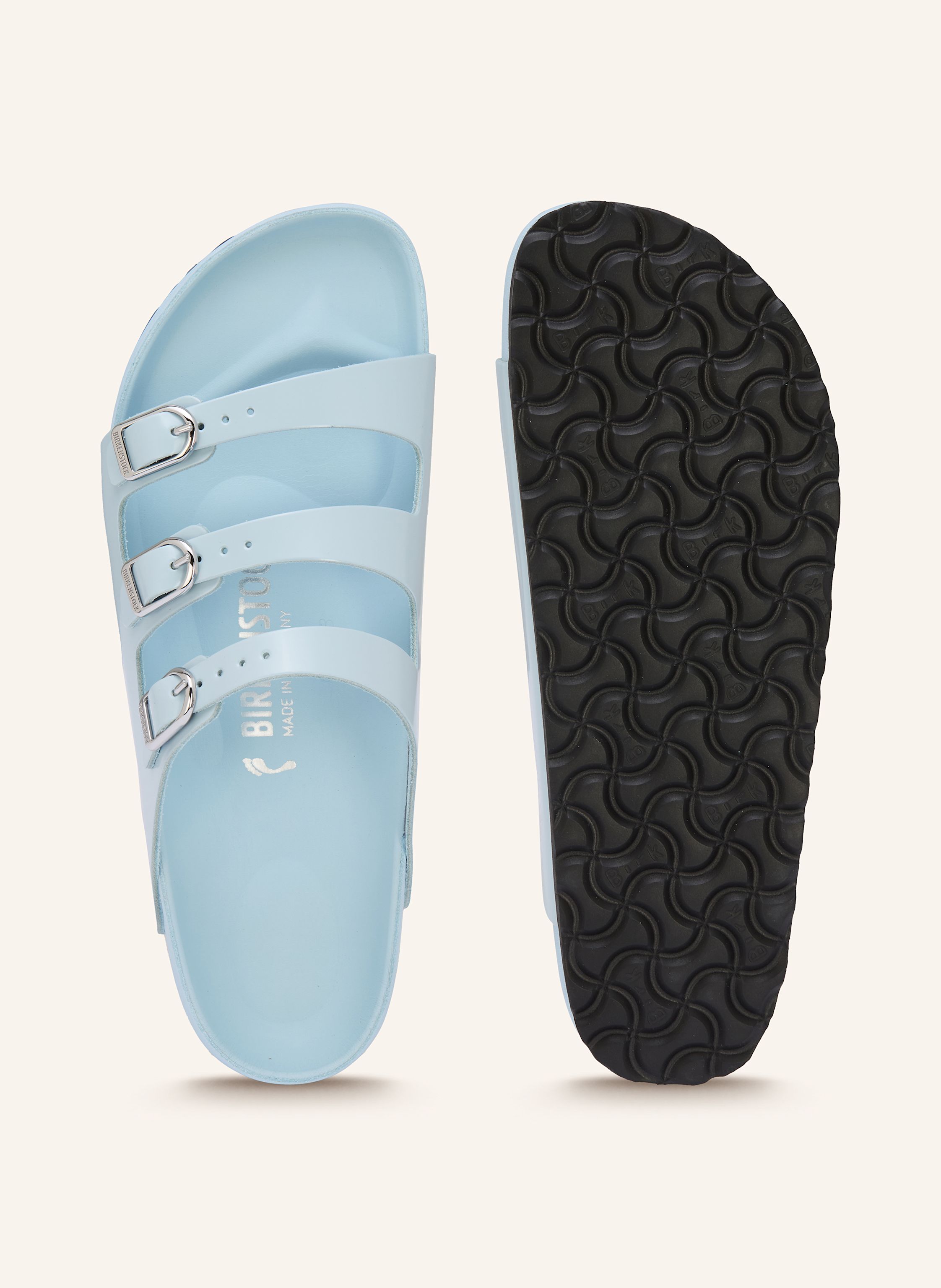 Thumbnail - Birkenstock Pantoletten Florida Fresh Natural blau