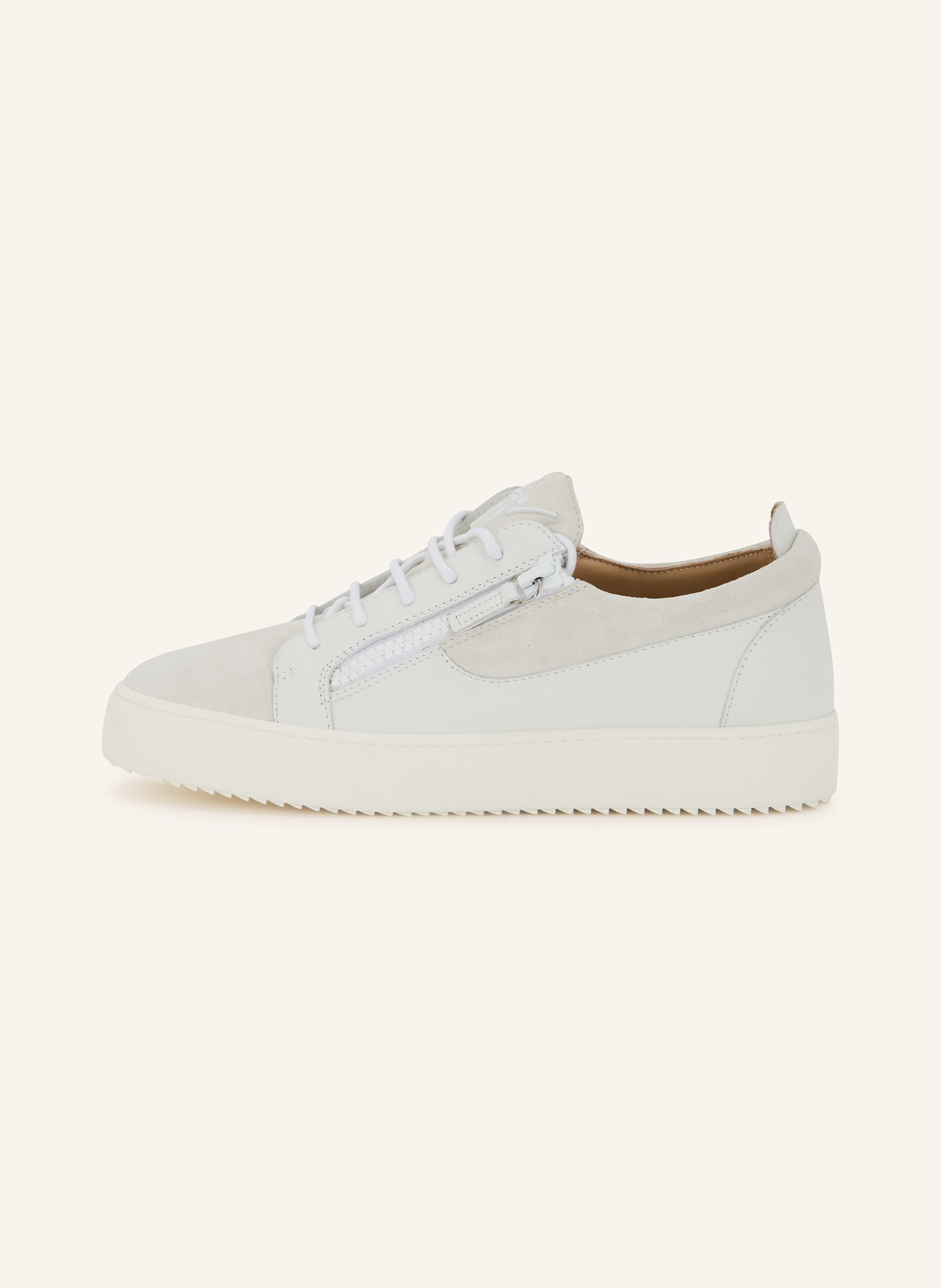 Thumbnail - Giuseppe Zanotti Design Sneaker Camoscio weiss