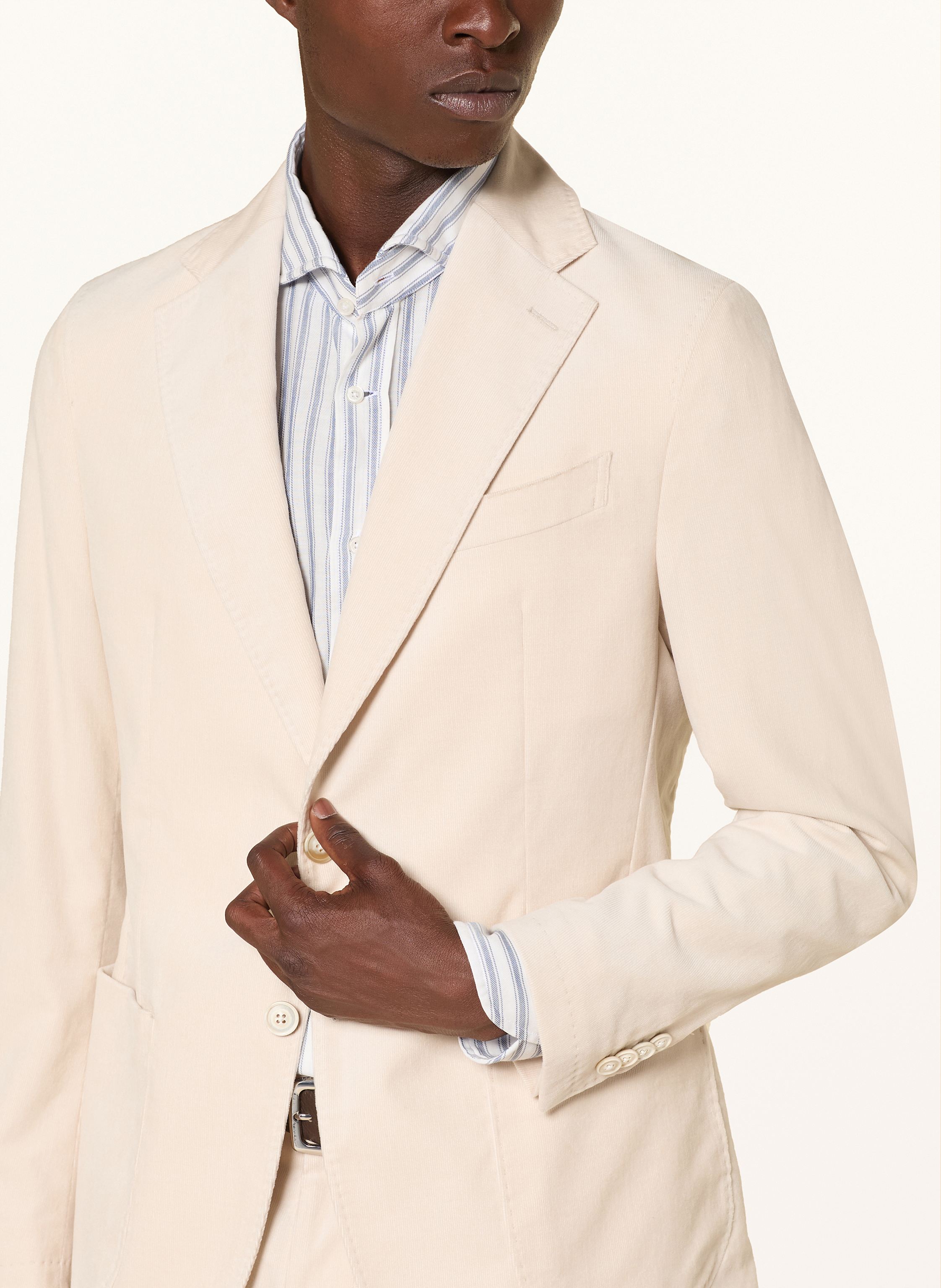 Thumbnail - Windsor. Anzugsakko Gio Shaped Fit Aus Cord beige