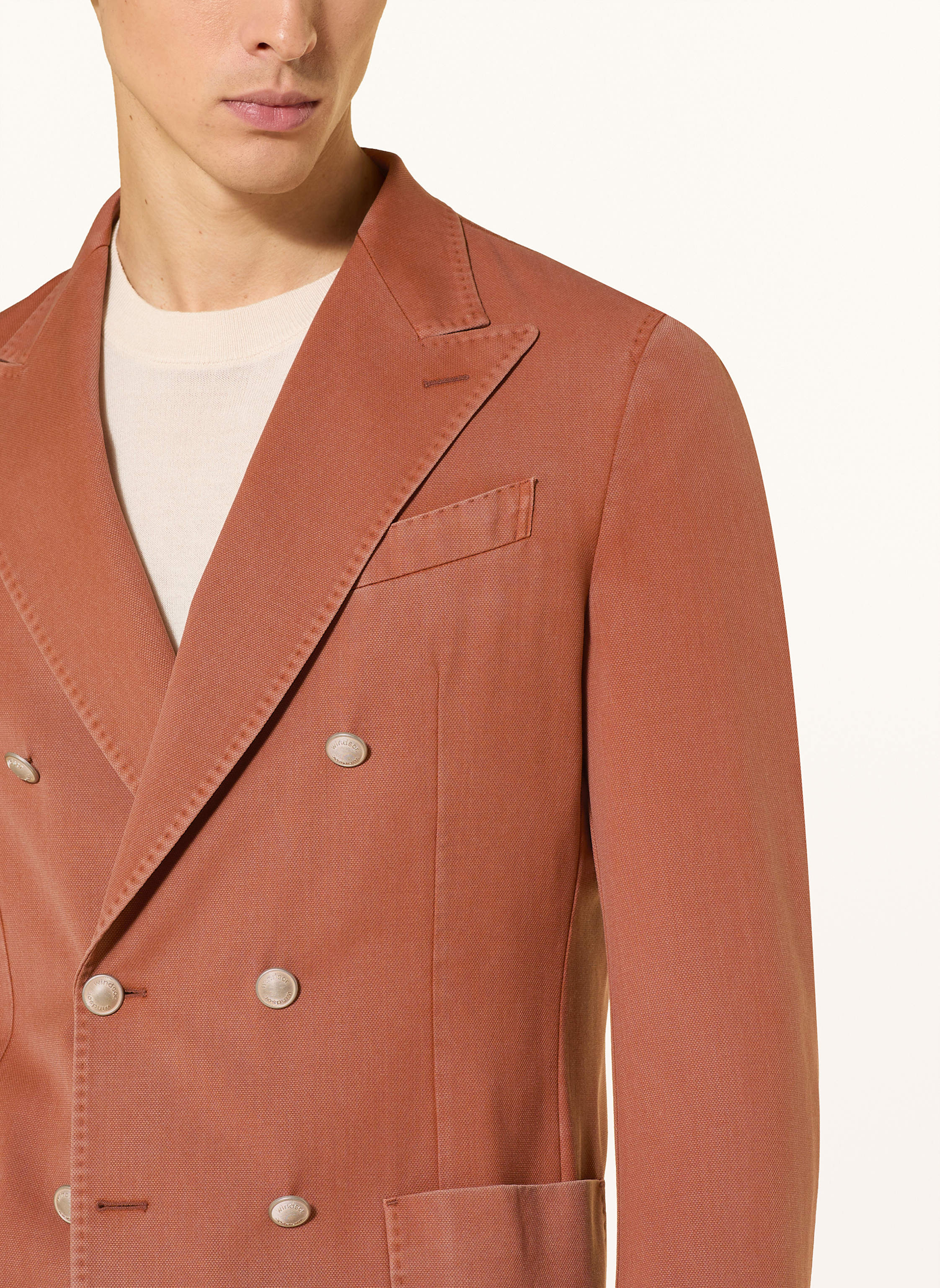 Thumbnail - Windsor. Sakko Salio Shaped Fit orange