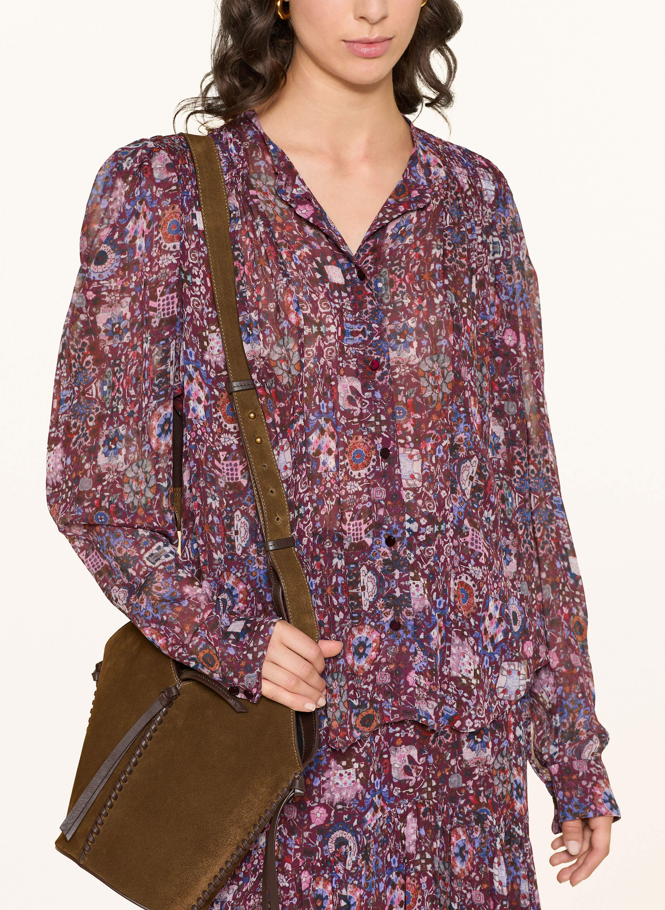 Thumbnail - Marant Étoile Bluse Noeline lila