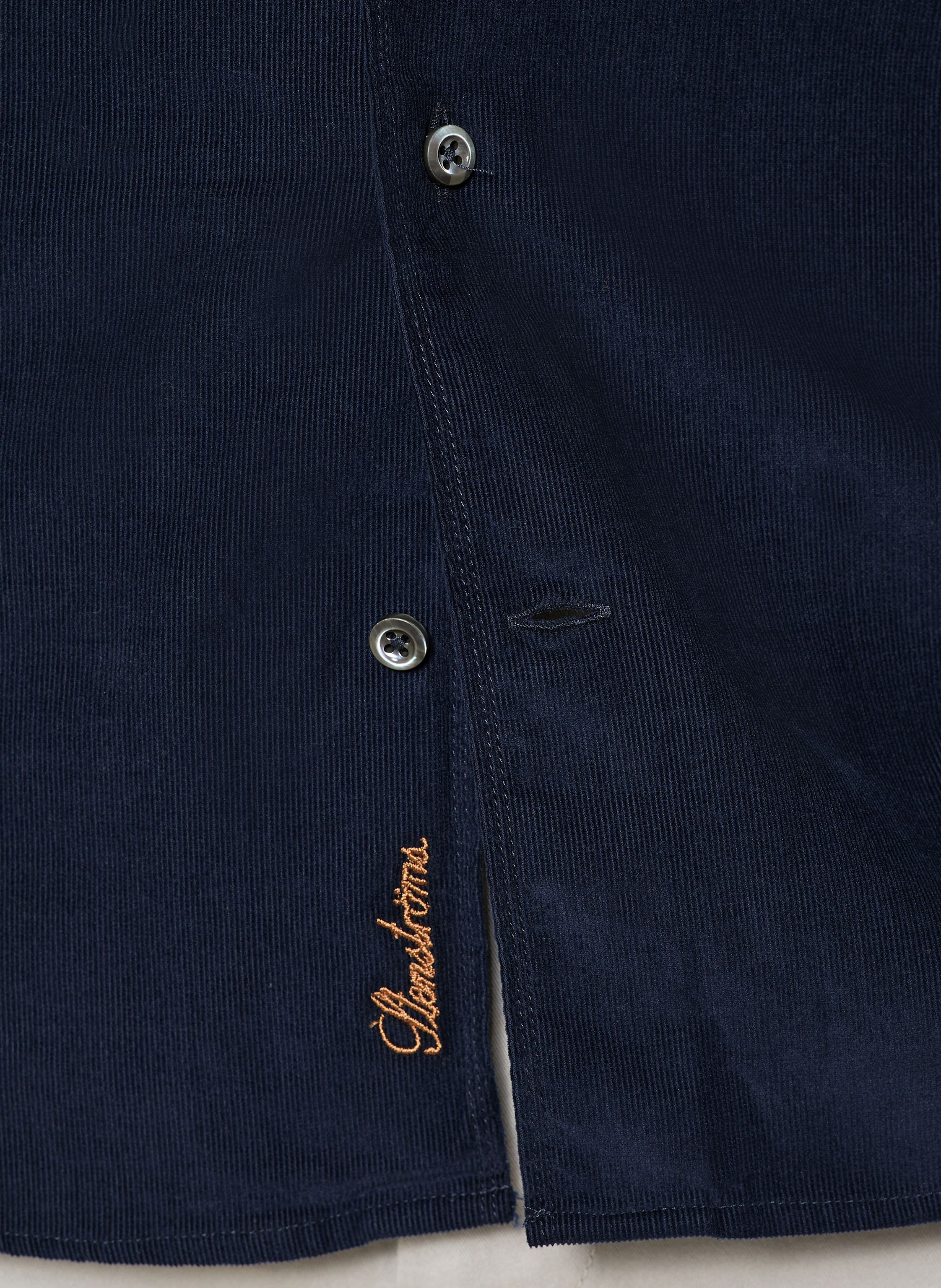 Thumbnail - Stenströms Cordhemd Slim Fit blau