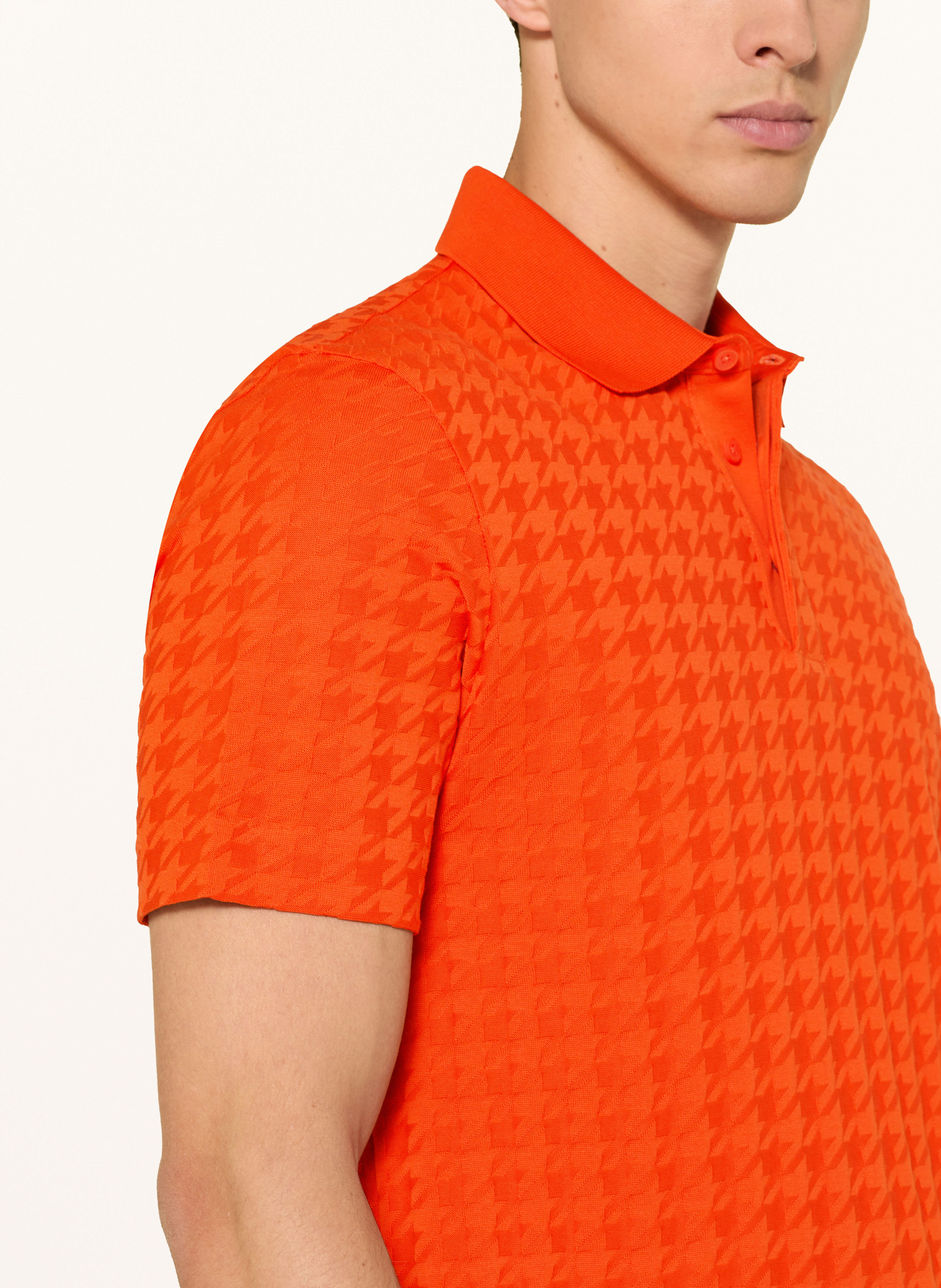 Thumbnail - Boss Strick-Poloshirt orange