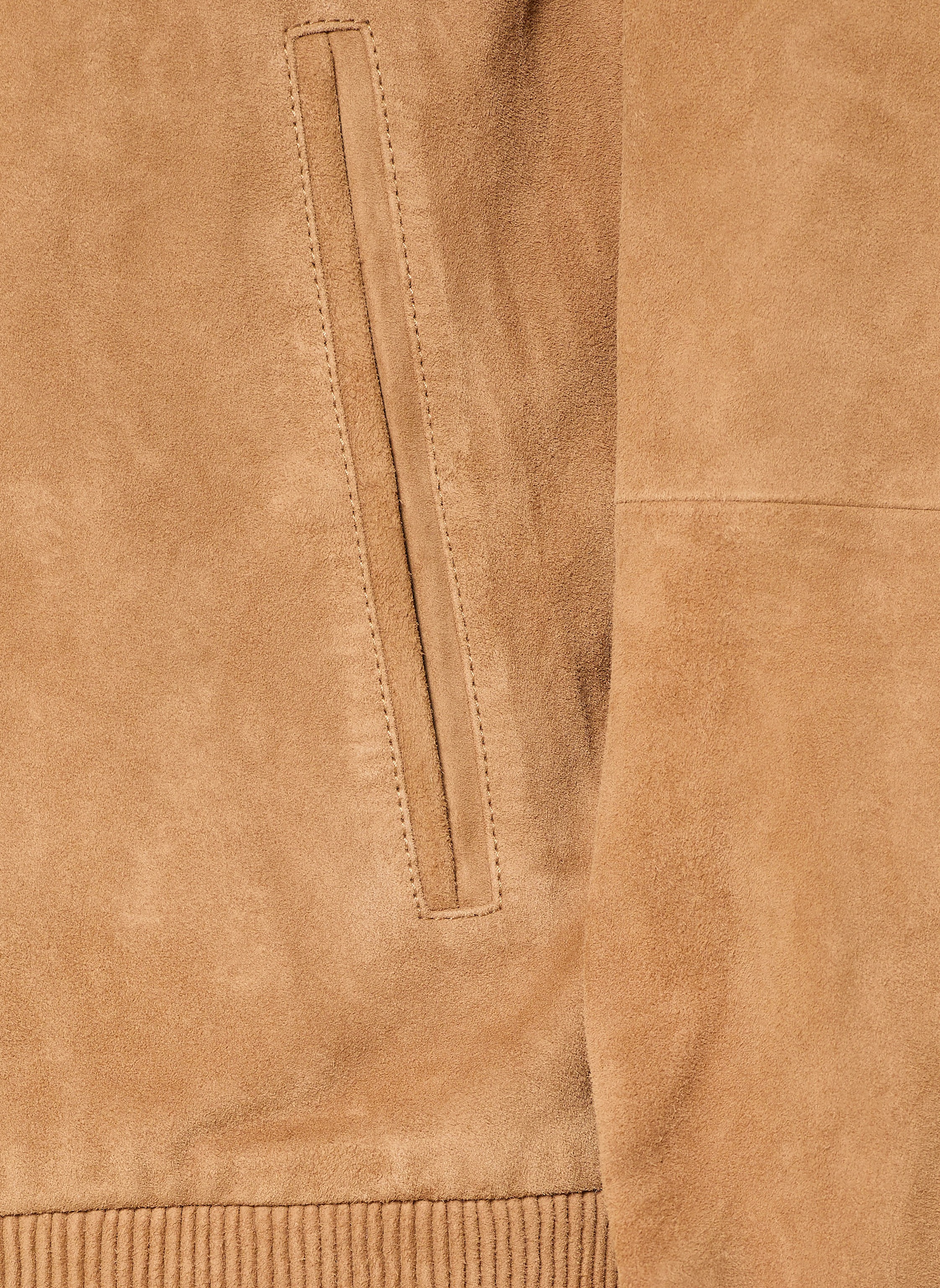Thumbnail - Boss Lederblouson Muller beige