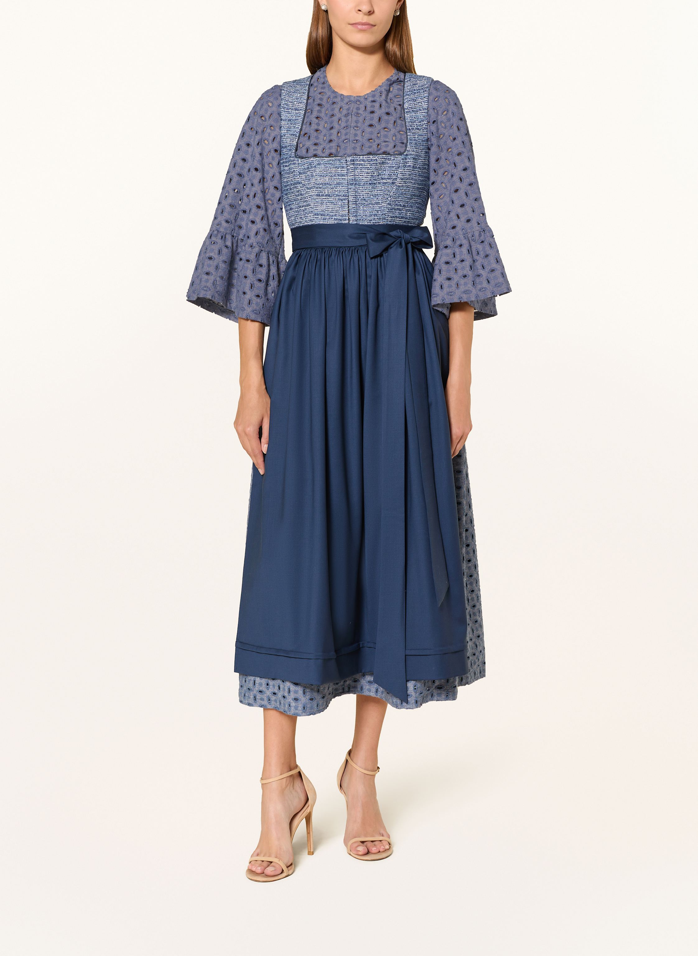 Thumbnail - Sportalm Dirndlbluse Aus Lochspitze blau