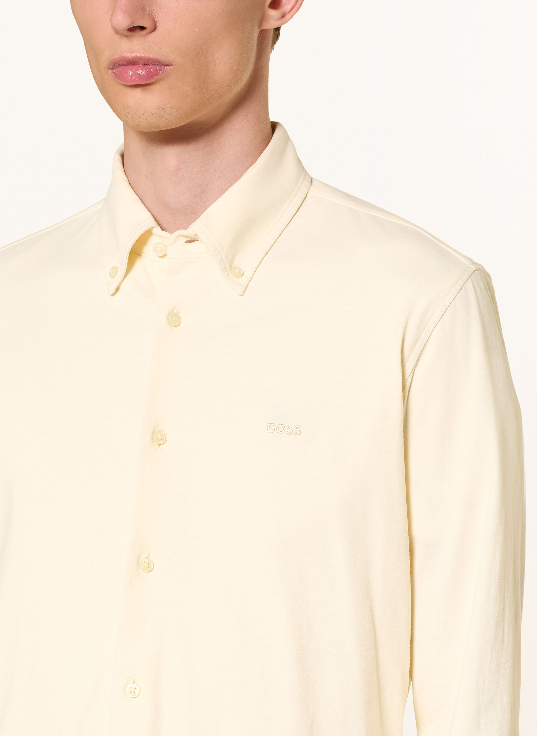 Thumbnail - Boss Jerseyhemd Myjersey Slim Fit gelb