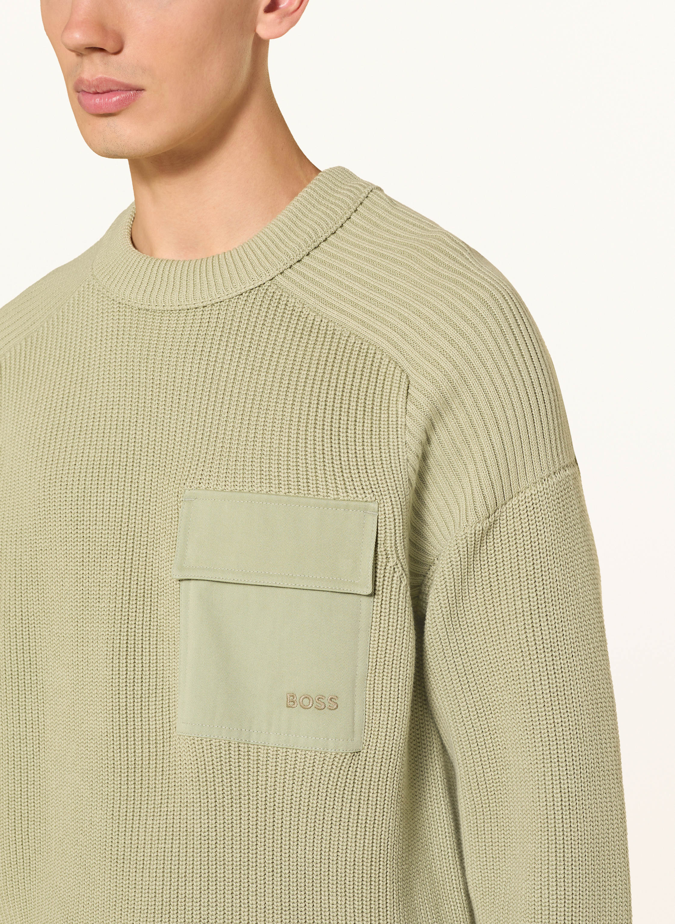 Thumbnail - Boss Pullover Kalamaro gruen