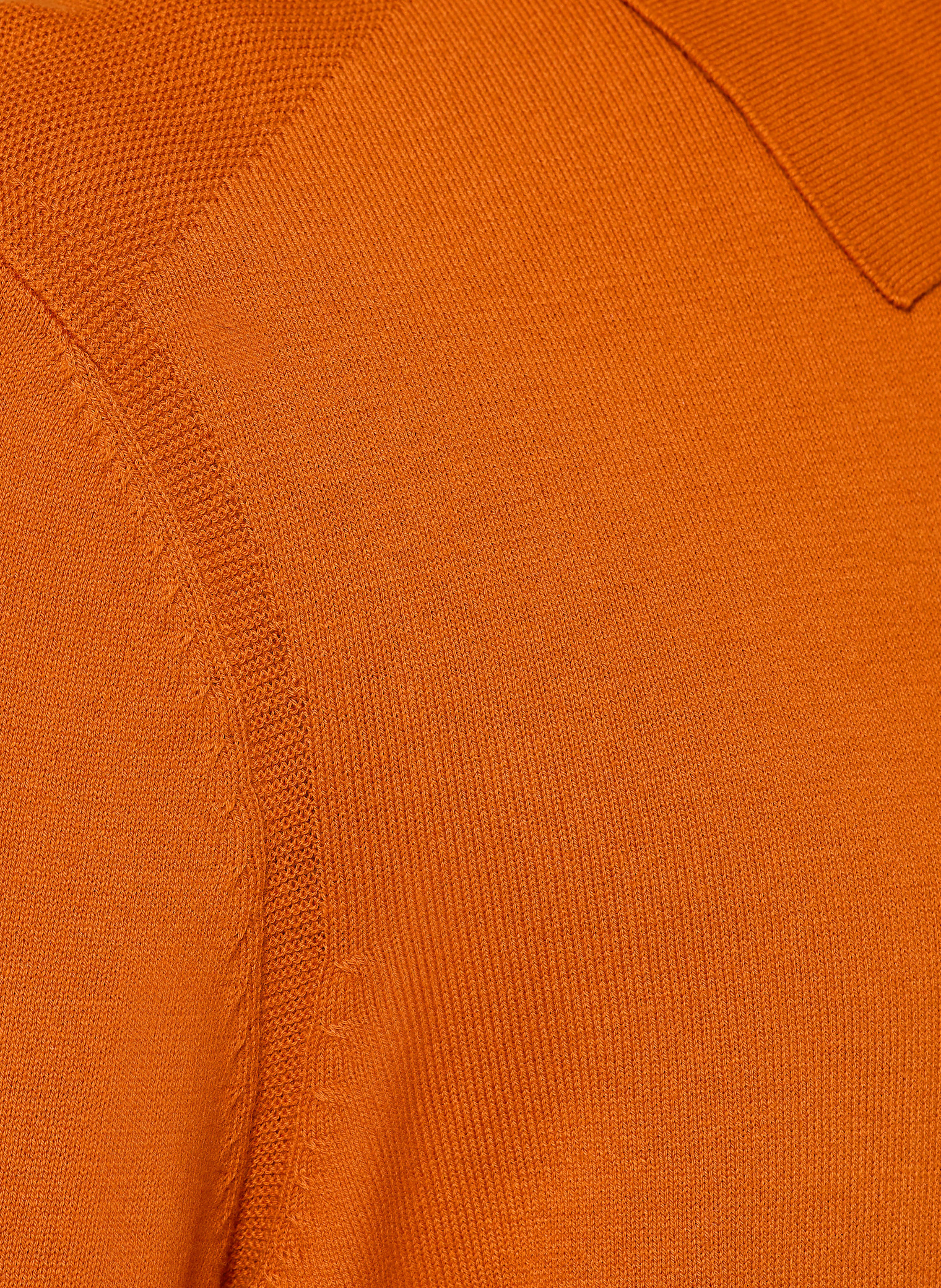 Thumbnail - Boss Strick-Poloshirt Asac orange