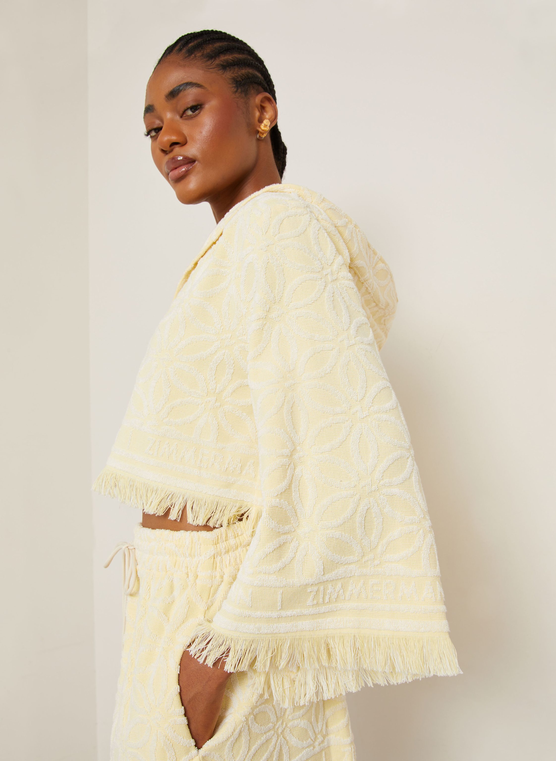 Thumbnail - Zimmermann Hoodie Coco Aus Frottee gelb