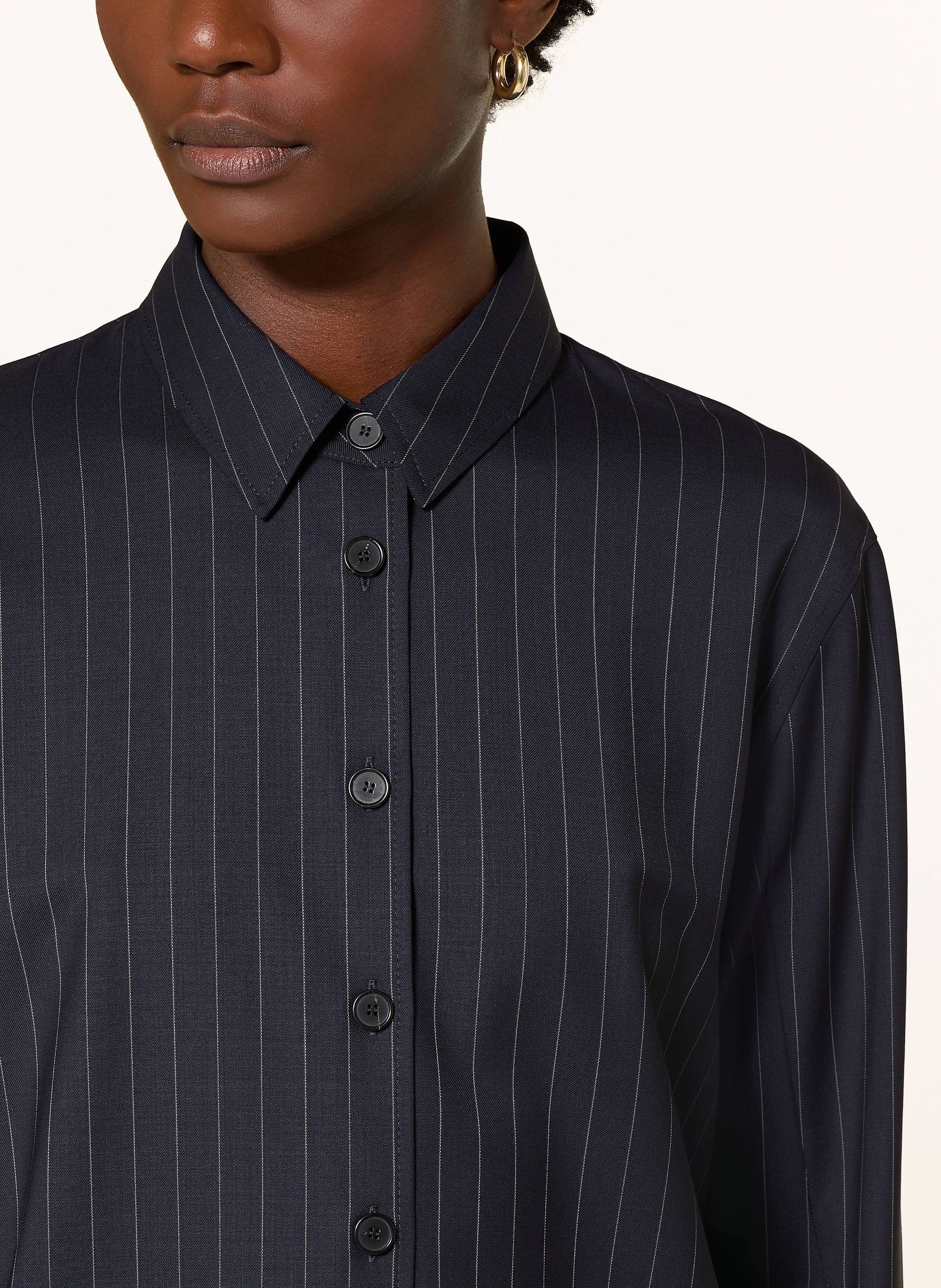 Thumbnail - Windsor. Hemdbluse blau