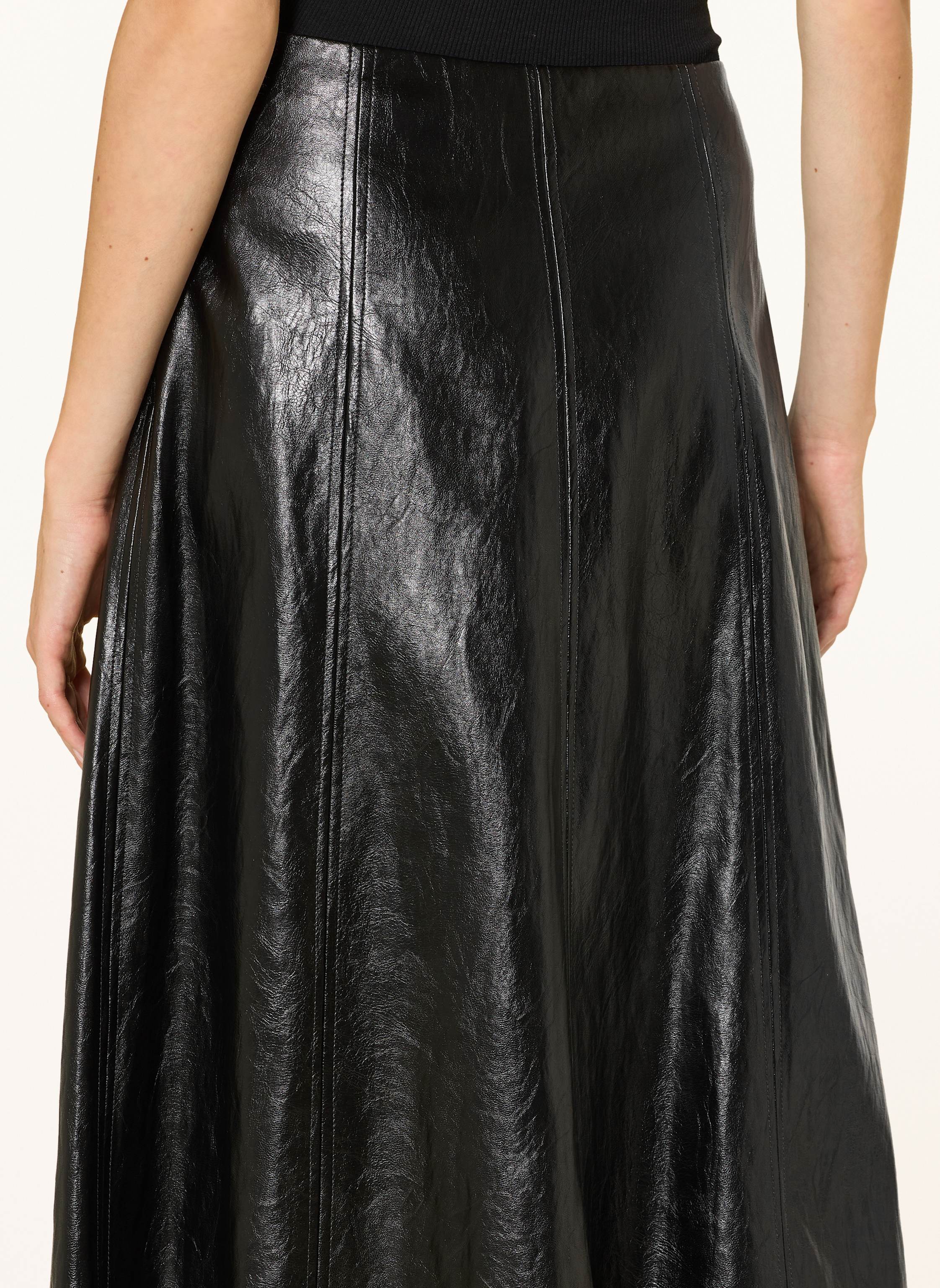 Thumbnail - Marella Rock In Lederoptik schwarz