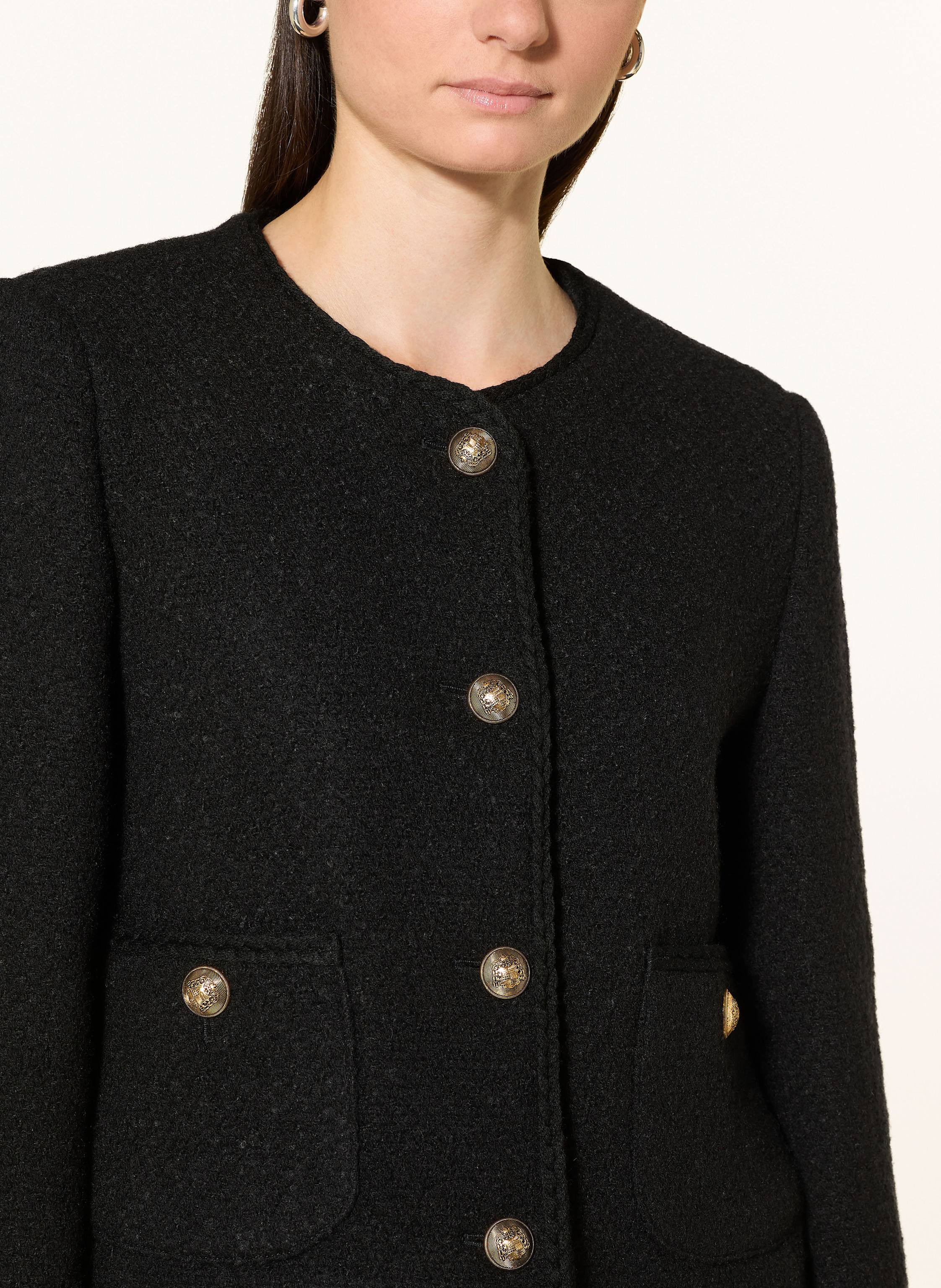 Thumbnail - Marella Bouclé-Jacke schwarz