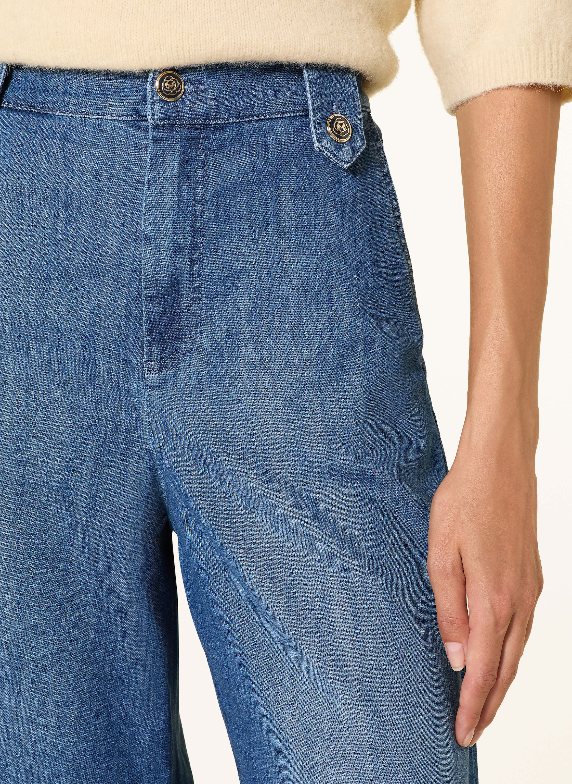 Thumbnail - Marella Wide Leg Jeans blau