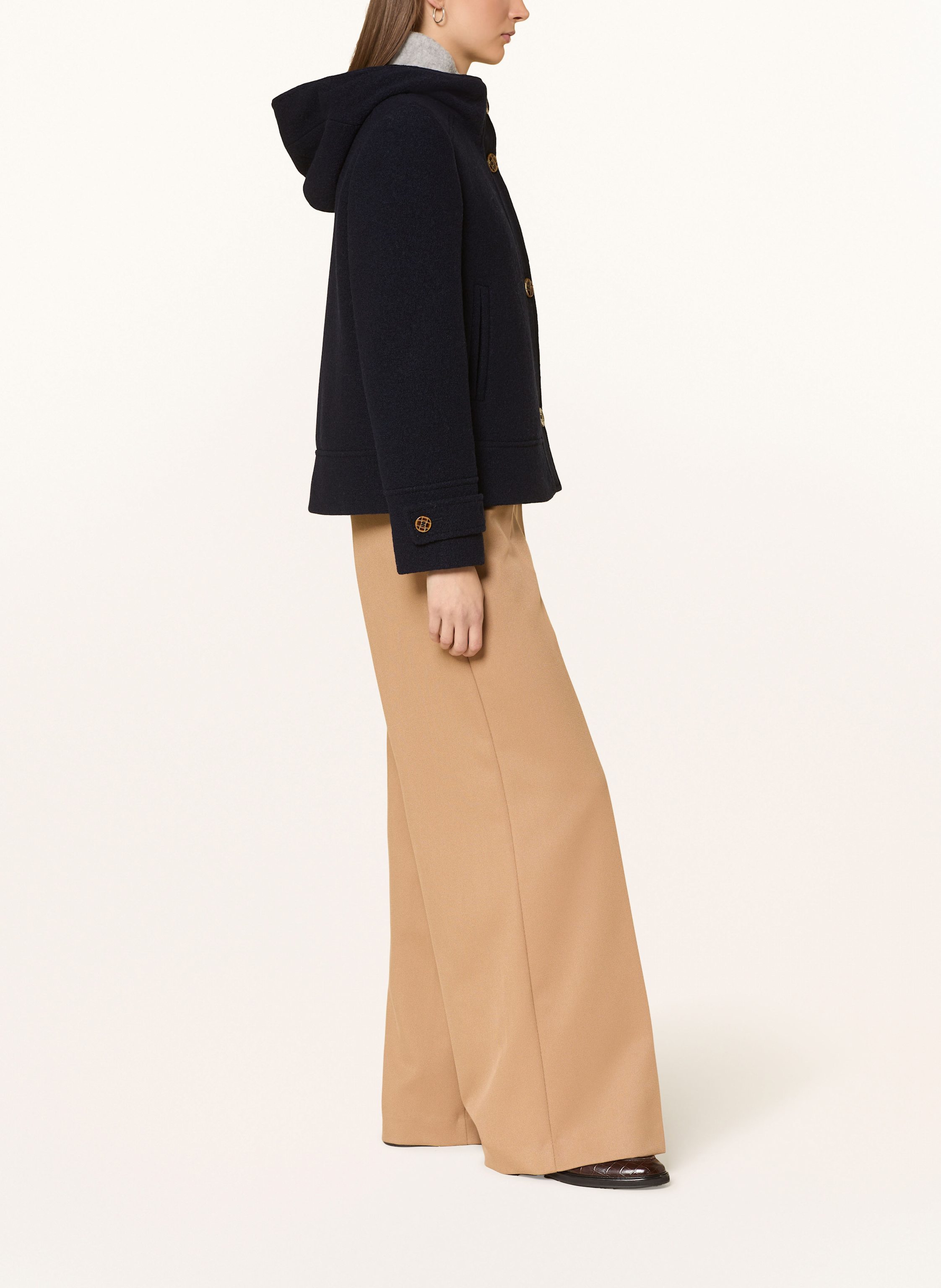 Thumbnail - Gil Bret Kastenjacke Aus Bouclé blau