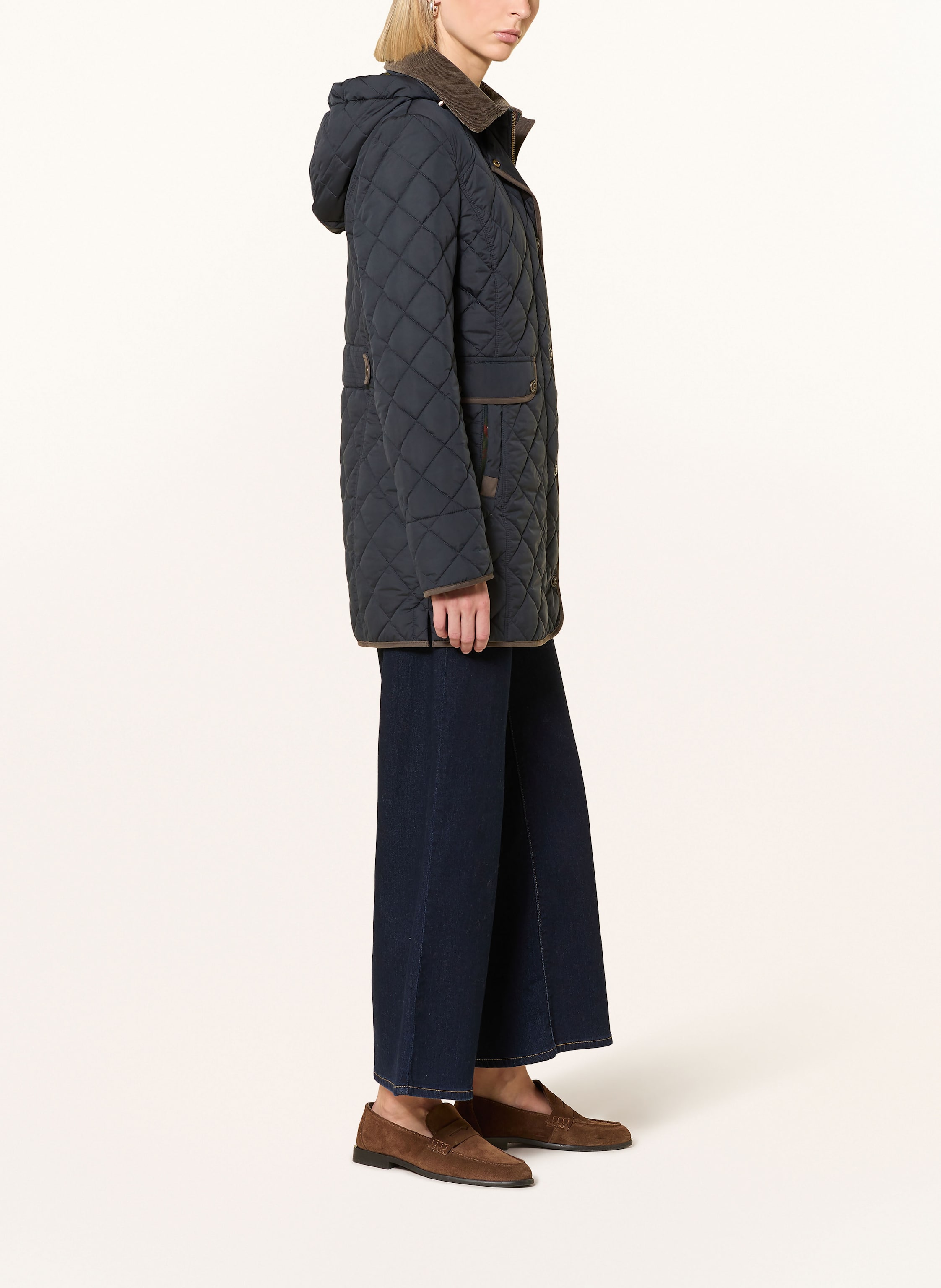 Thumbnail - Gil Bret Steppjacke Mit Abnehmbarer Kapuze blau