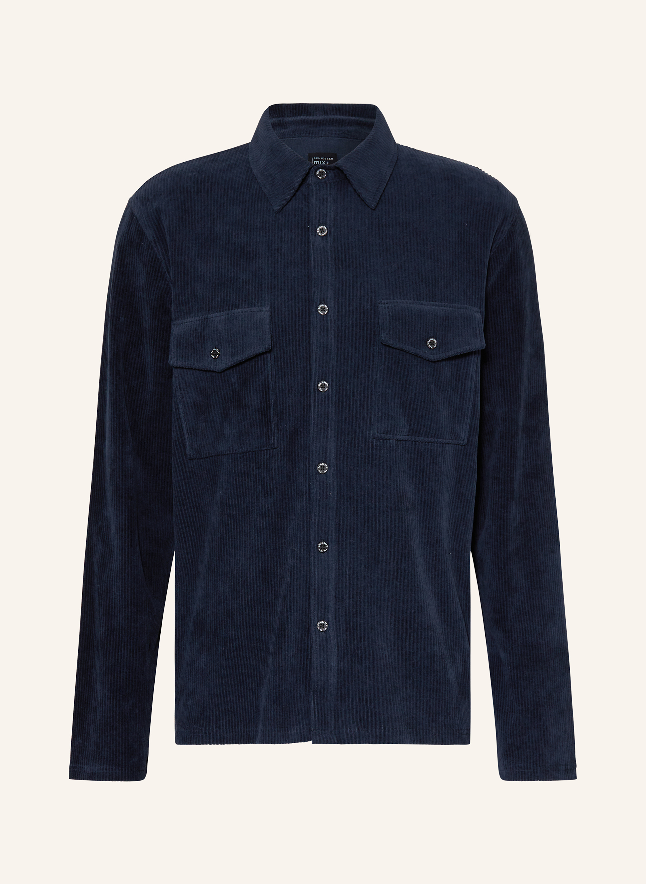 Schiesser Lounge-Hemd Mix+Relax blau