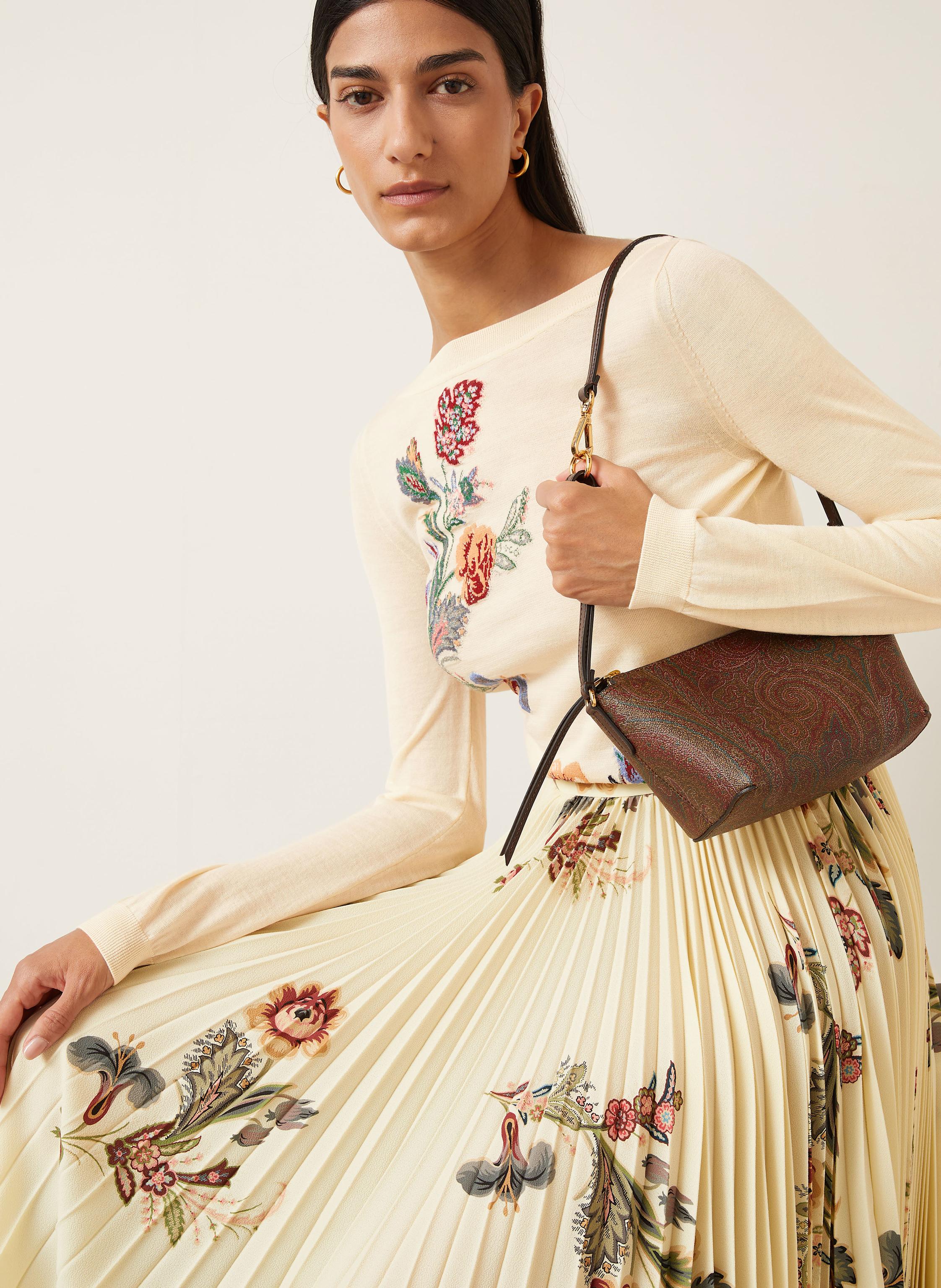 Thumbnail - Etro Pullover Mit Glitzergarn beige