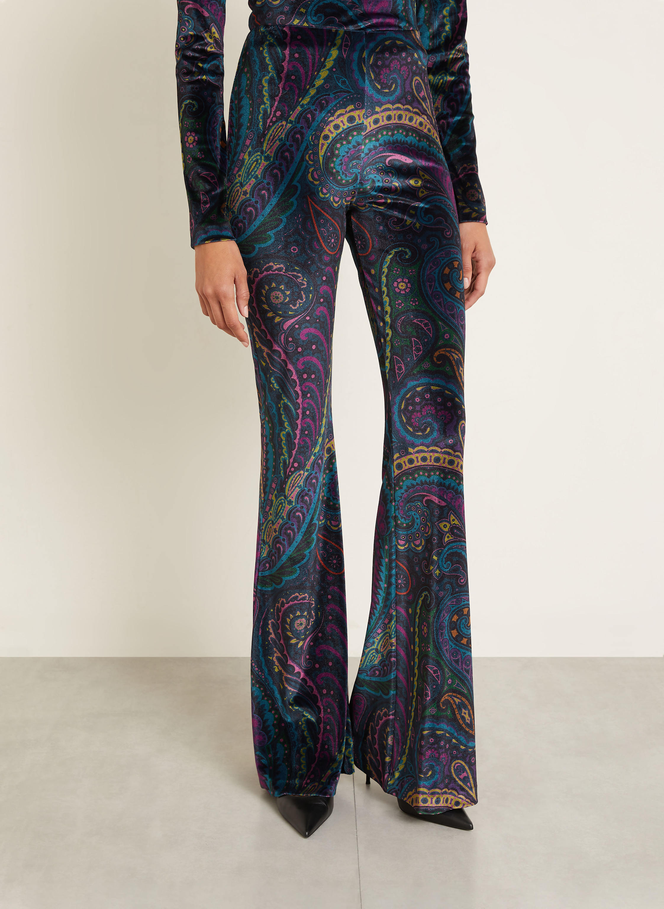 Thumbnail - Etro Nickihose blau