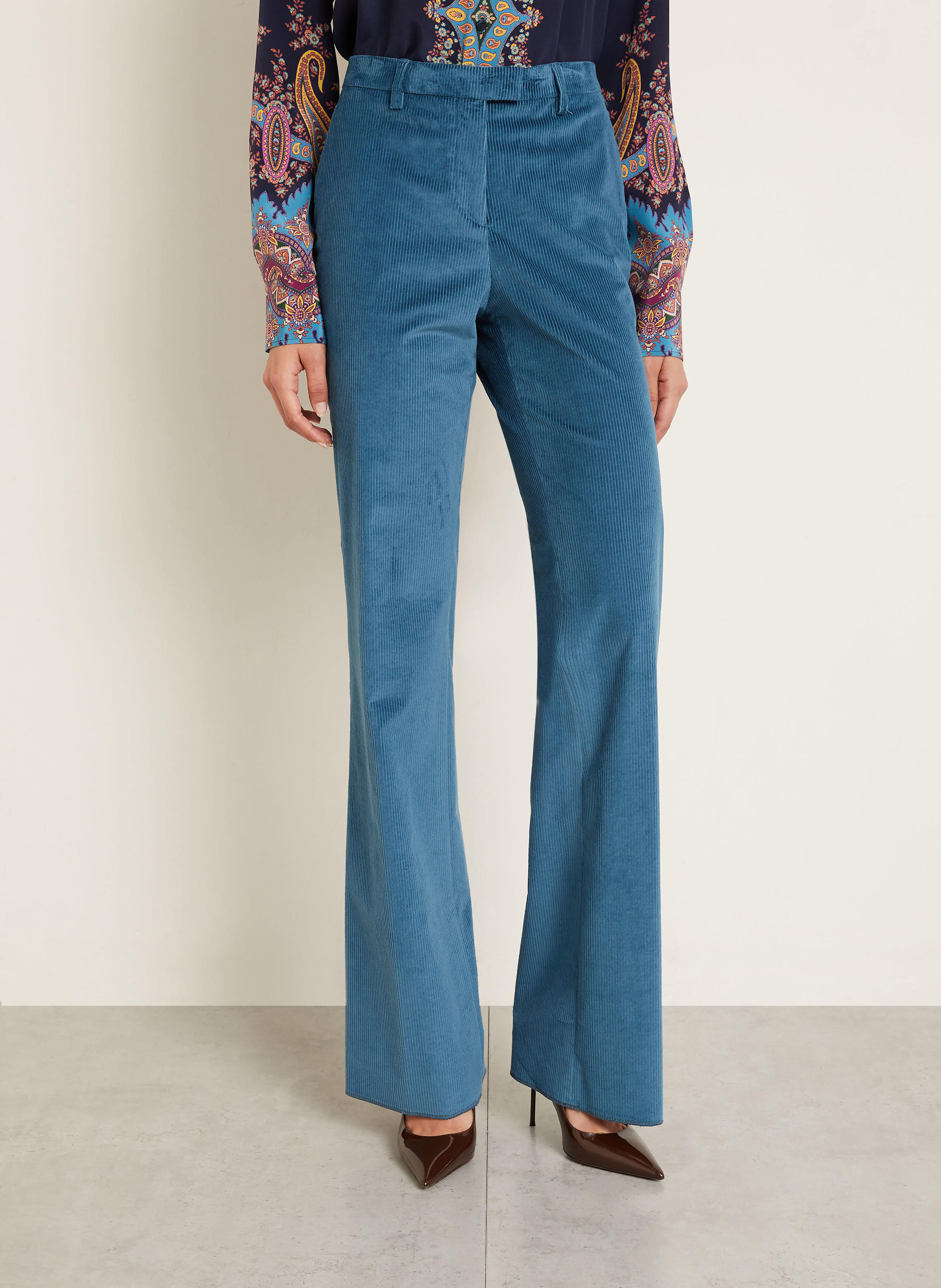 Thumbnail - Etro Cordhose blau