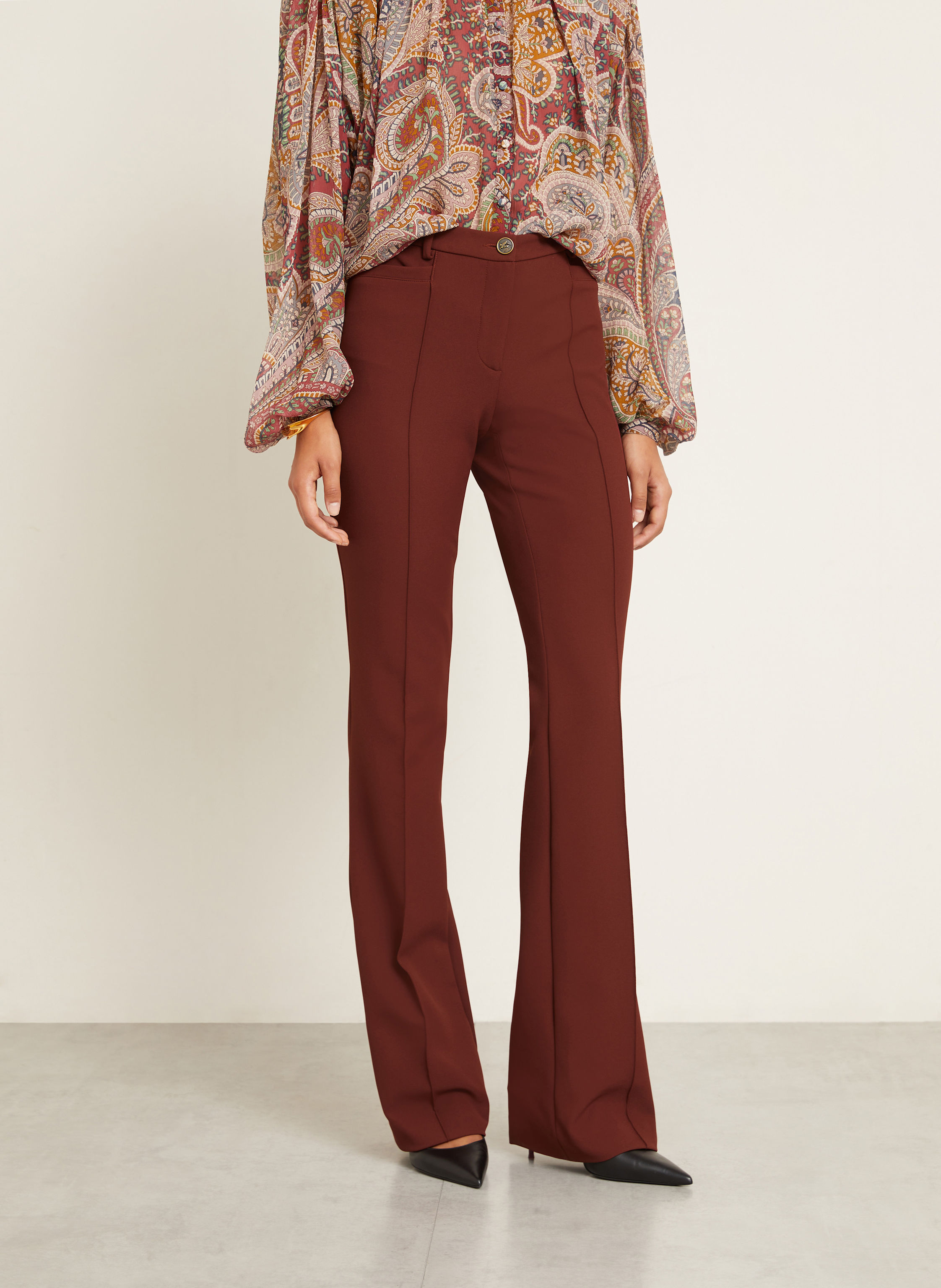 Thumbnail - Etro Bootcut-Hose rot