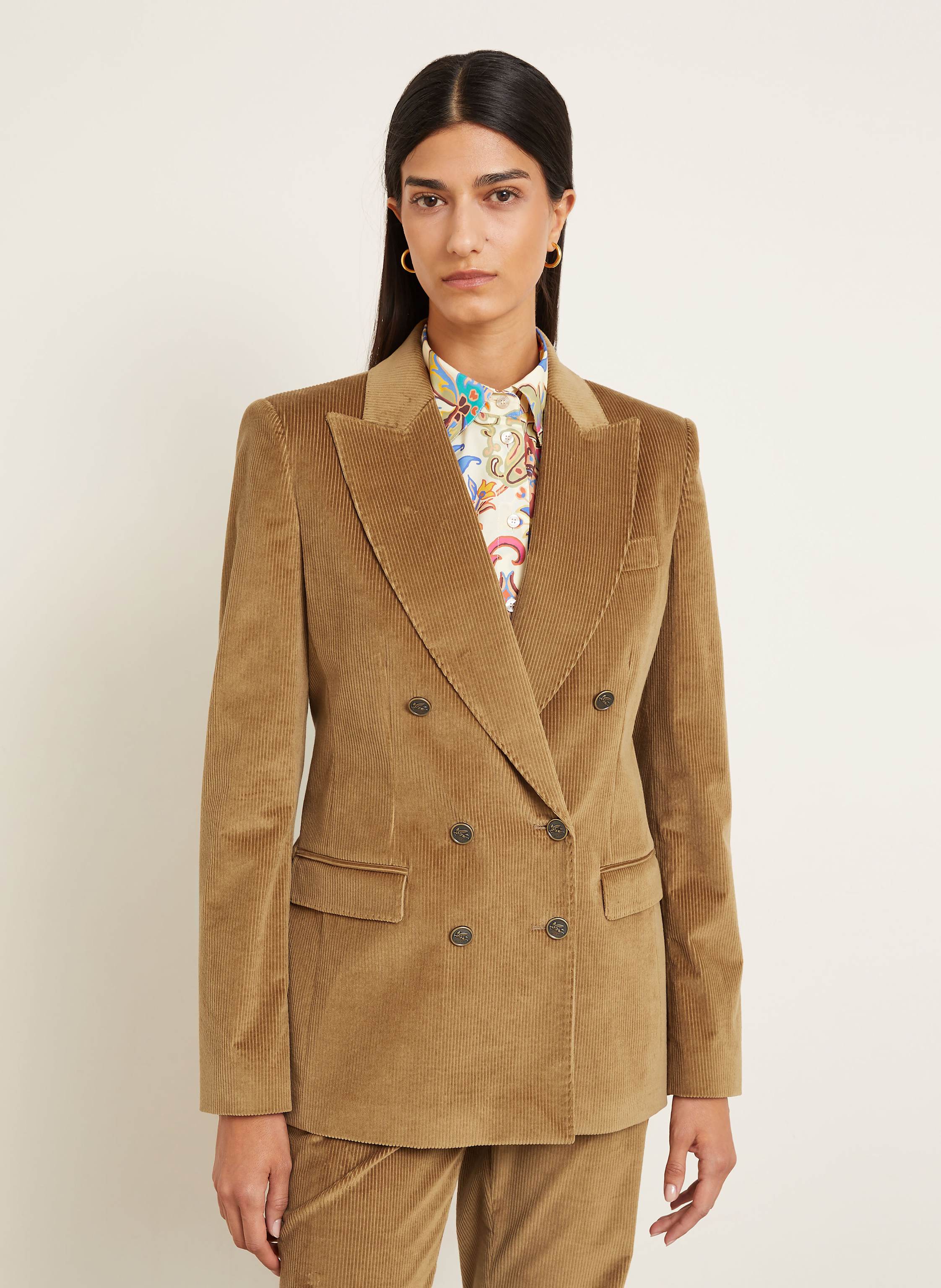 Thumbnail - Etro Cordblazer braun