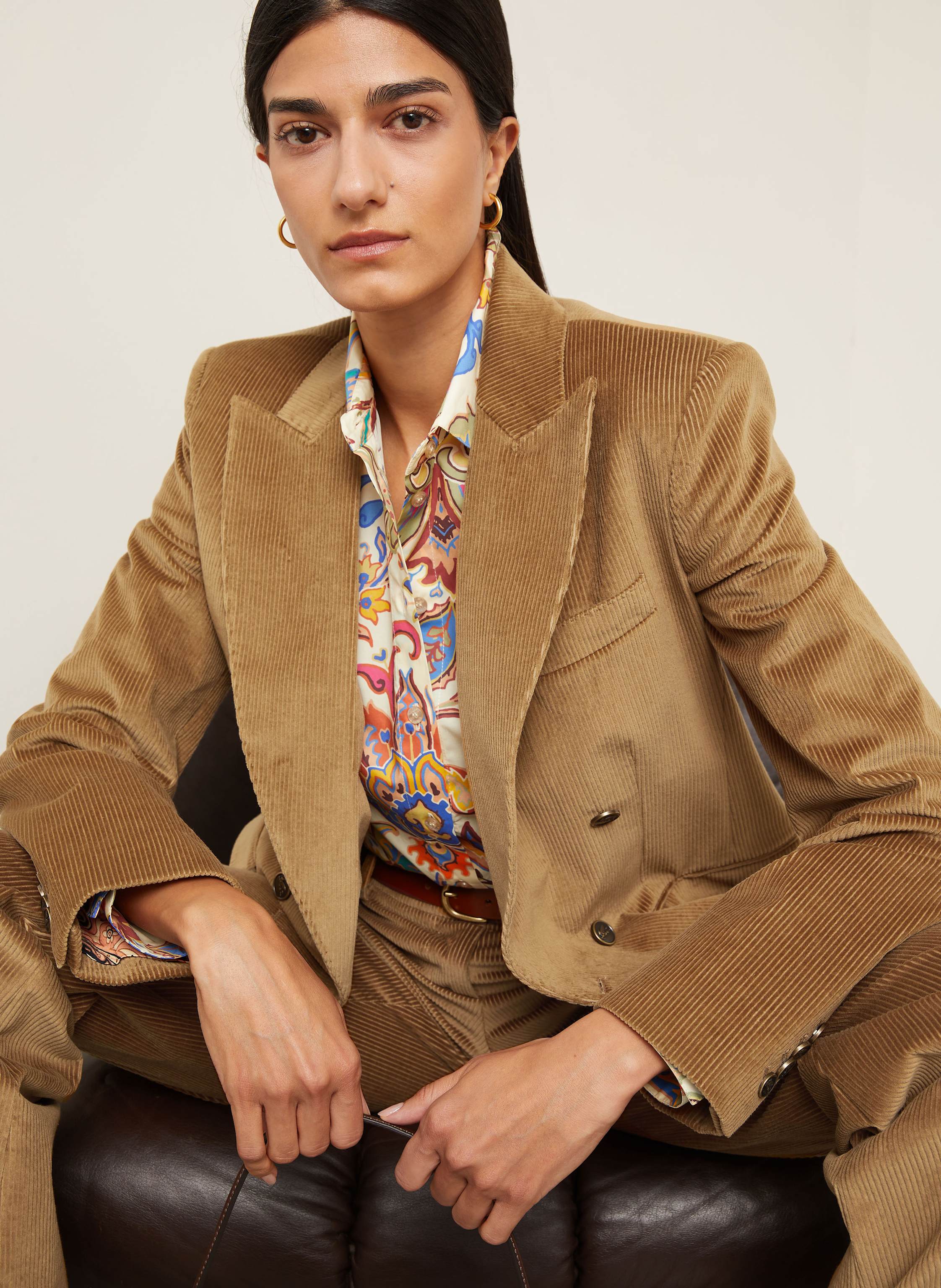 Thumbnail - Etro Cordblazer braun