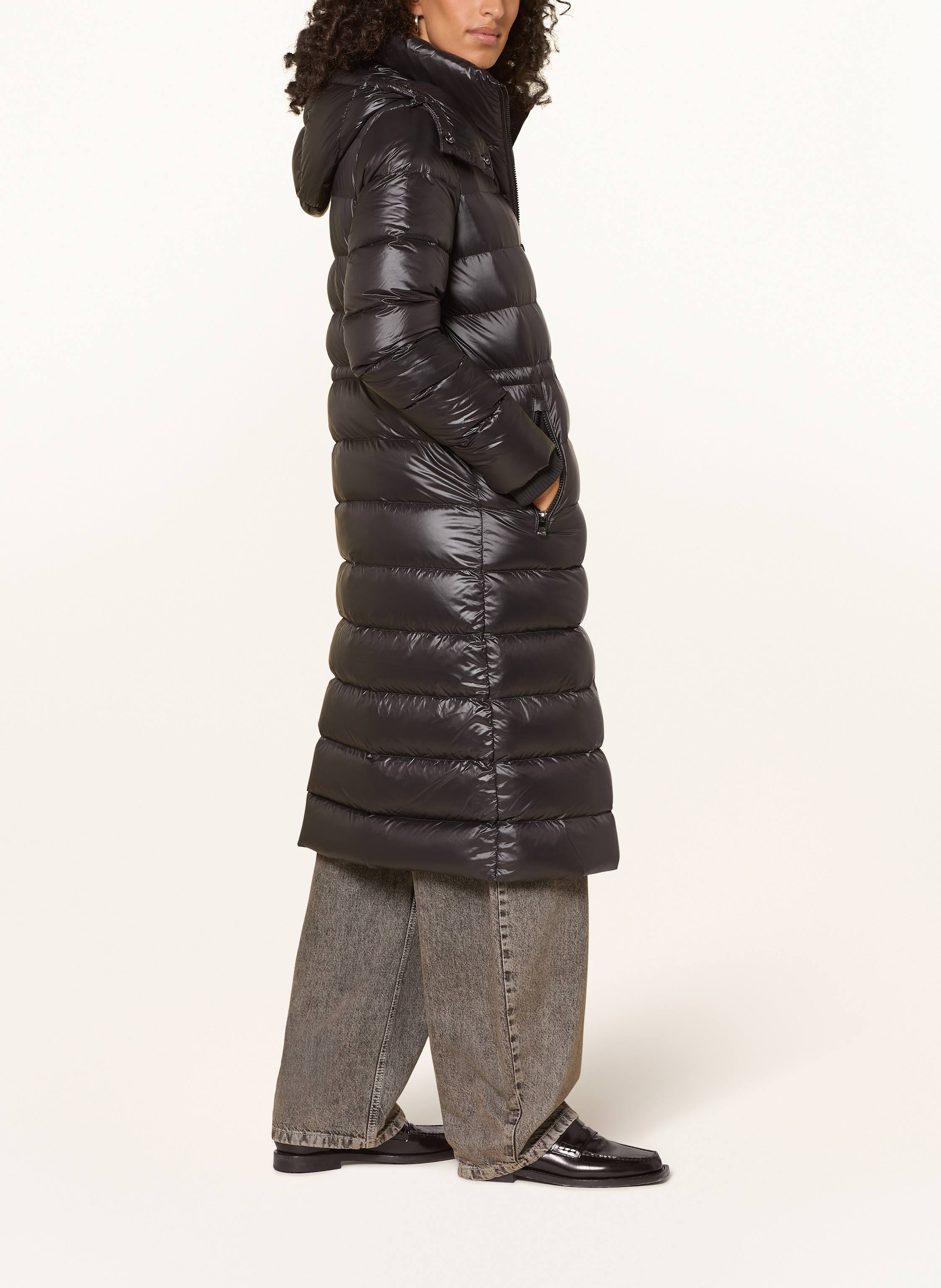 Thumbnail - Tommy Hilfiger Daunenmantel Mit Abnehmbarer Kapuze schwarz