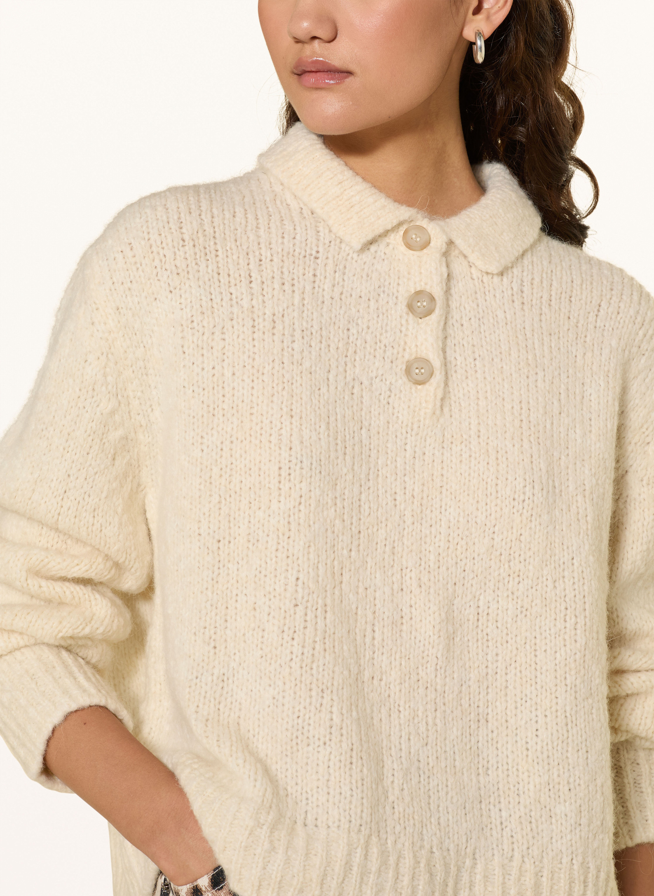 Thumbnail - Mrs & Hugs Pullover Mit Alpaka weiss