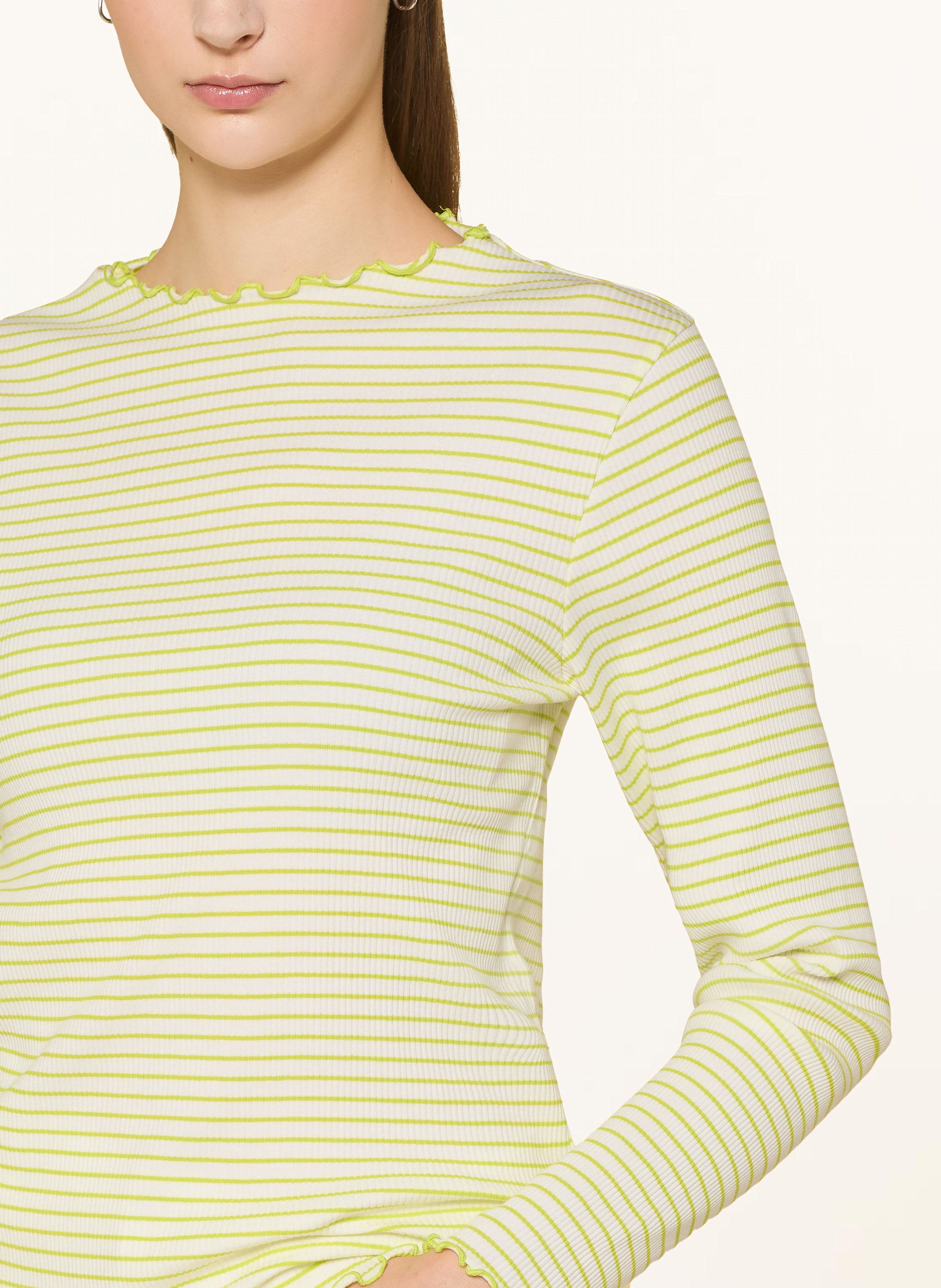 Thumbnail - Cartoon Longsleeve Mit Rüschen gelb